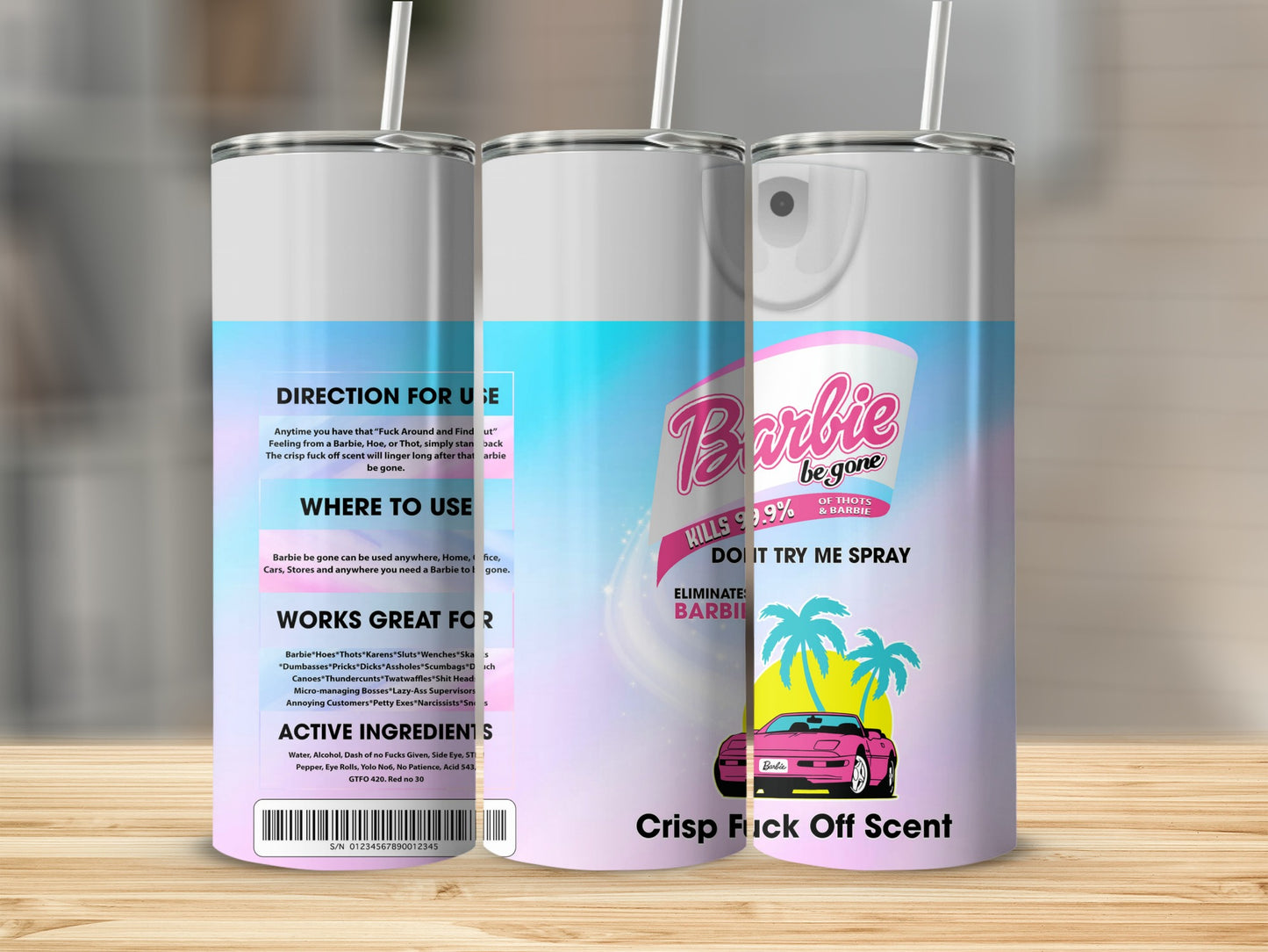 Barbie Be Gone Crisp Fuck Off Scent product