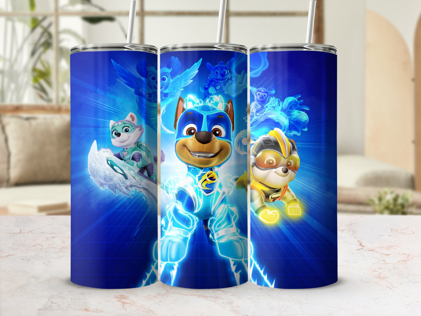 Paw Patrol Characters Blue Tumbler Kids Drinkware