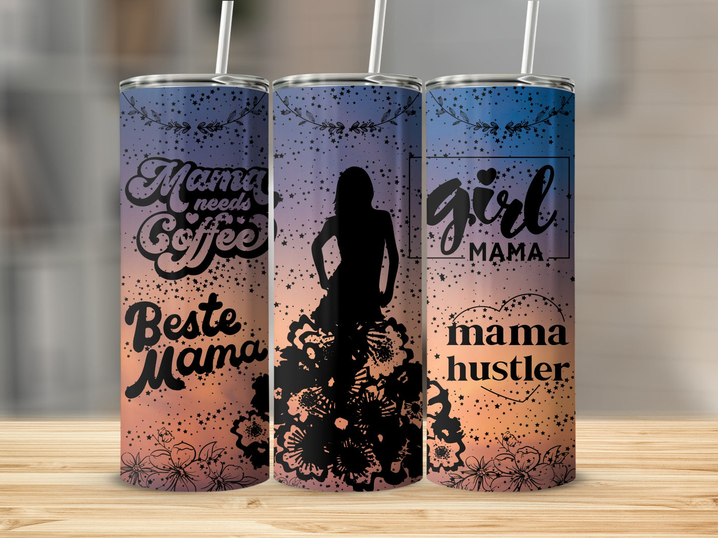 Mama Needs Coffee Beste Mama Girl Mama Hustler tumblers