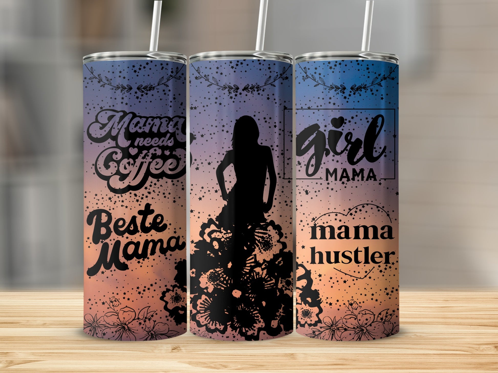 Mama Needs Coffee Beste Mama Girl Mama Hustler tumblers