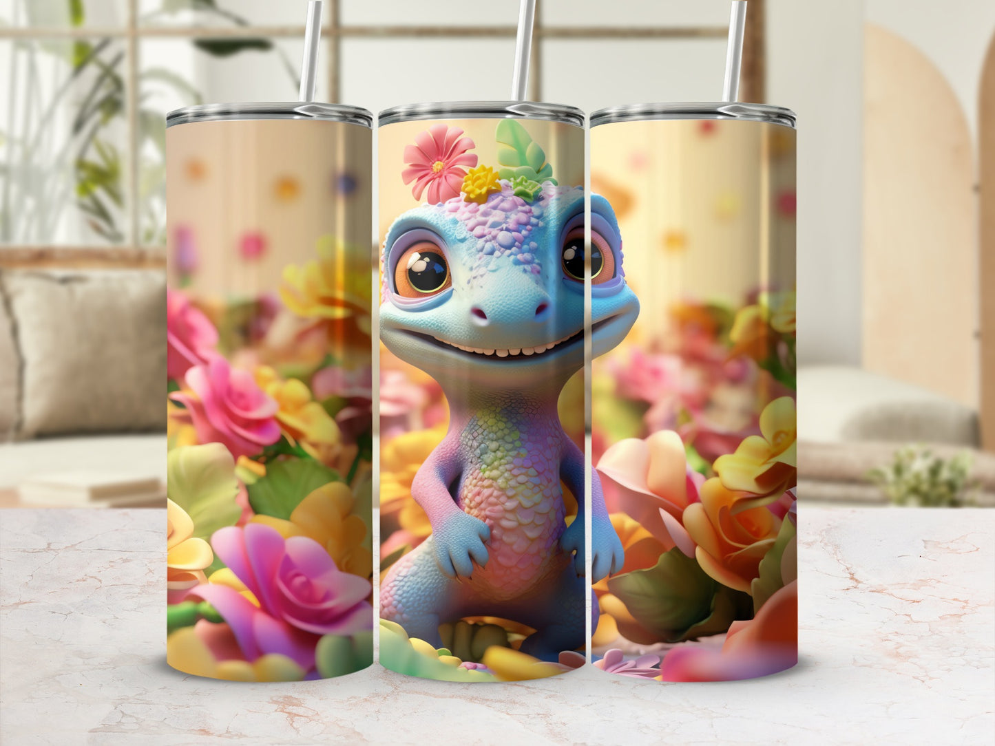 Adorable Rainbow Lizard Flower Bloom Design Tumbler
Tumbler, Drinkware, Lizard, Gecko, Dragonette, Cute, Adorable, Fantasy, Floral, Flowers, Pastel, Rainbow, Colorful, Happy, Smiling, Creature, Animal design, Unique gift, Spring, Summer