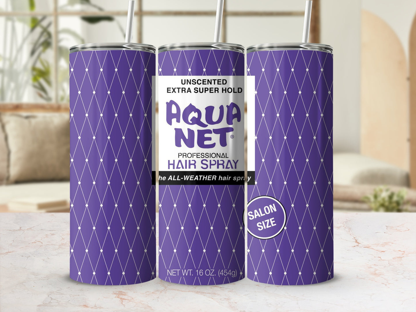 AQUA NET UNSCENTED SUPER HOLD SALON SIZE tumbler product type