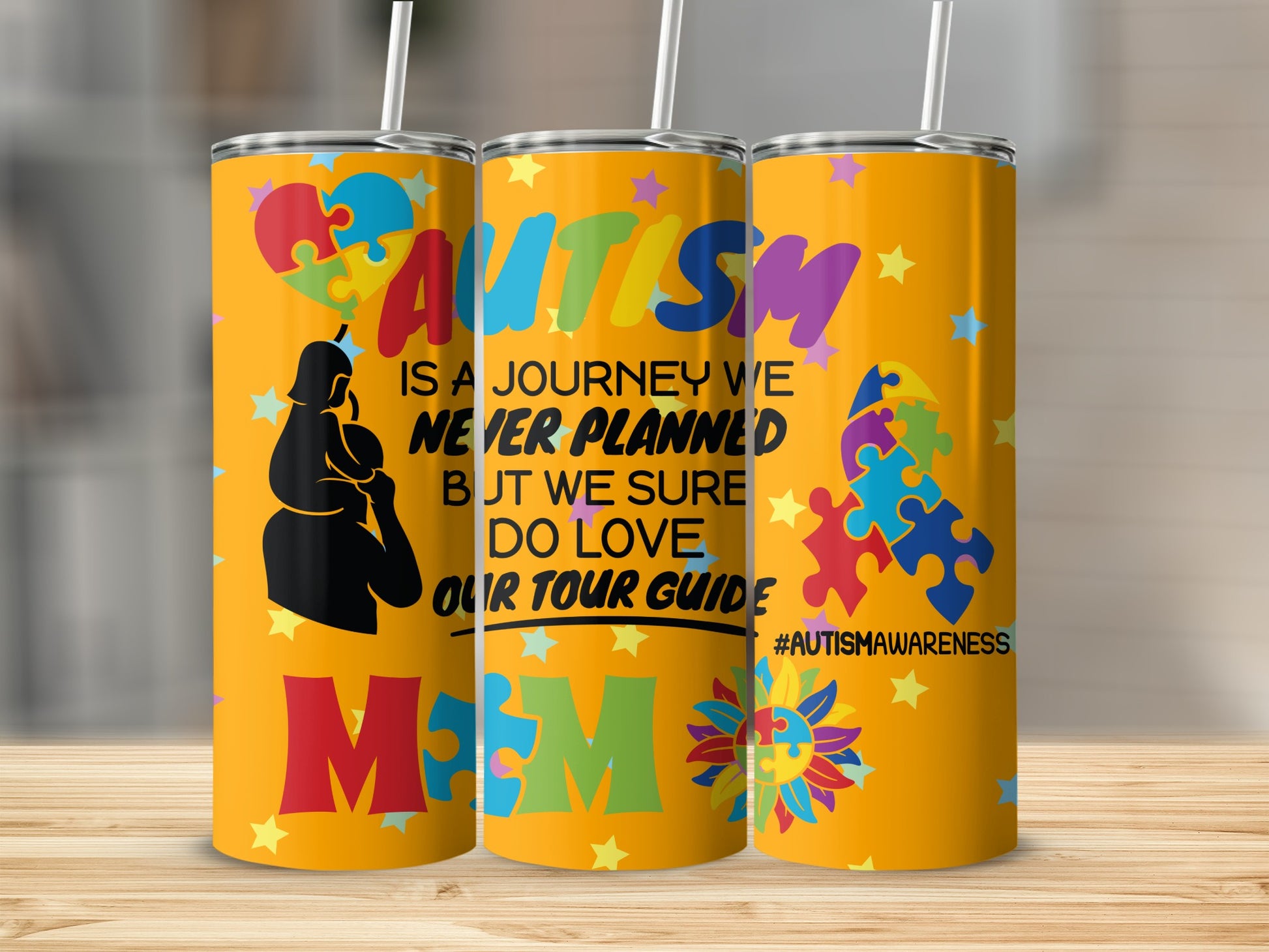 Autism Awareness Journey Travel Tumbler for Supporters