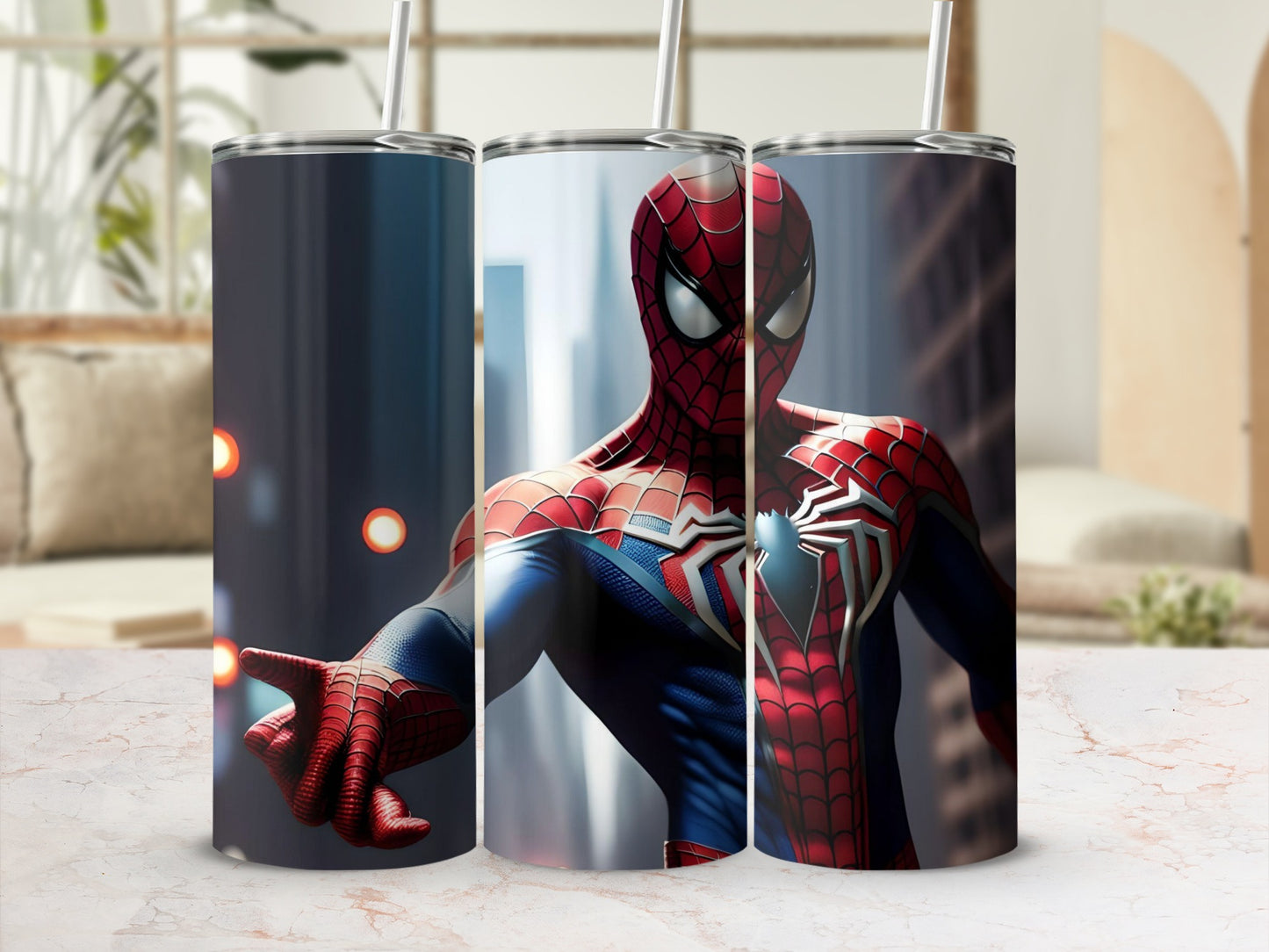 Spider-Man Retro Design Insulated Travel Tumbler Cup