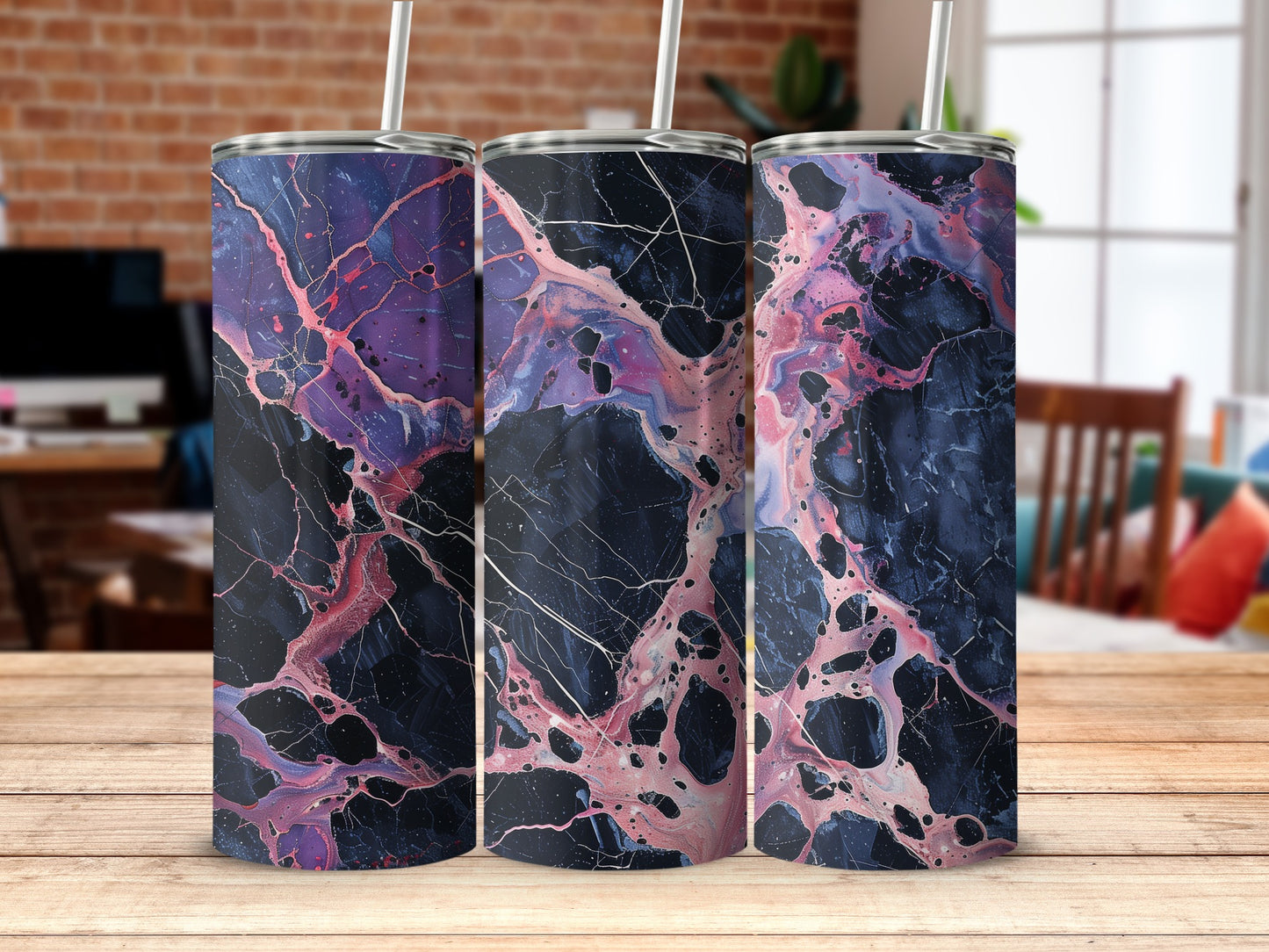 Stunning Abstract Marble Tumblers for Everyday Use
