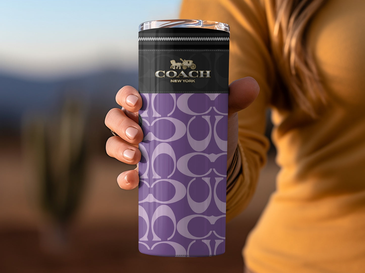 Coach New York Signature Travel Tumbler Product