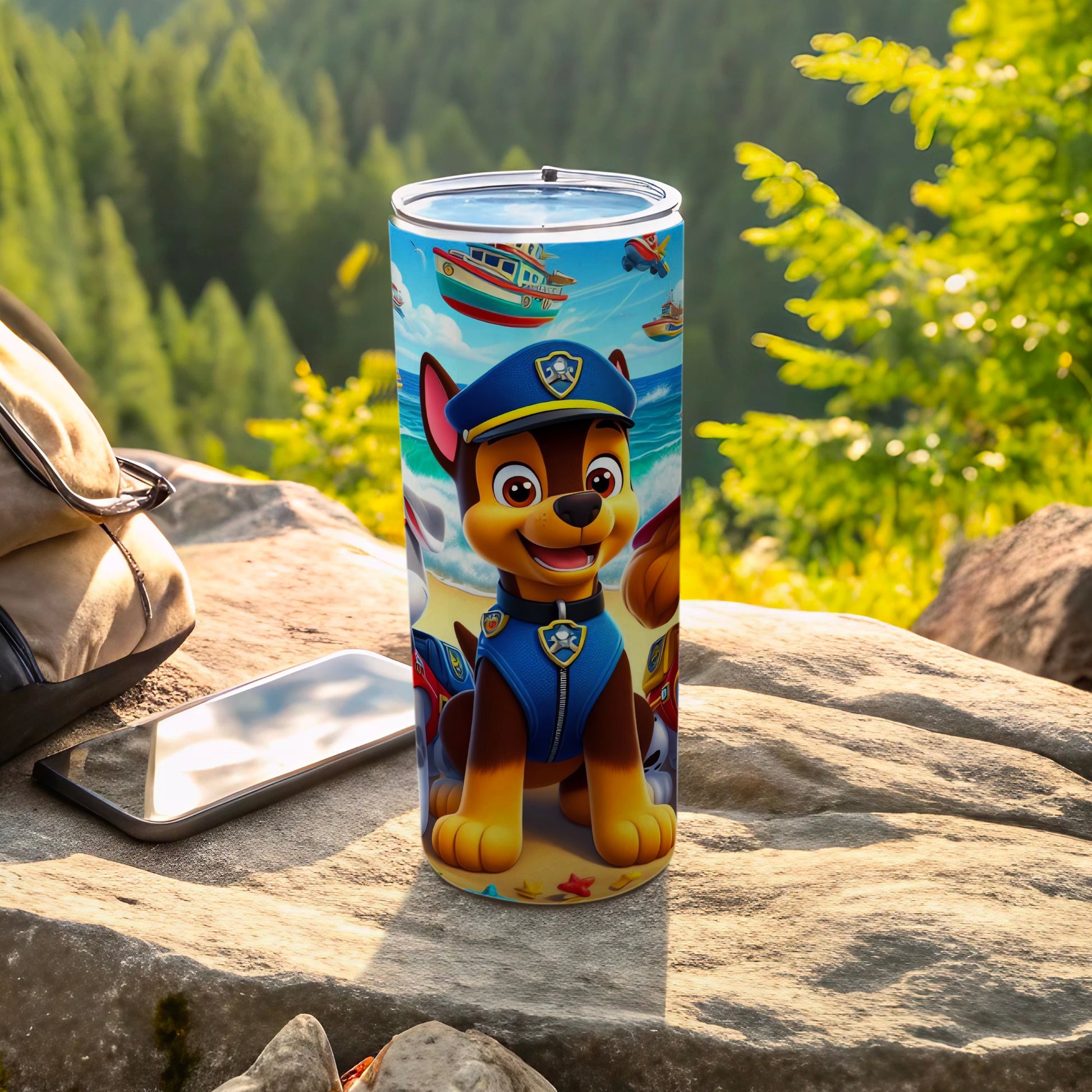 Colorful Outdoor Kids Patrol Design Tumbler for Busy Days