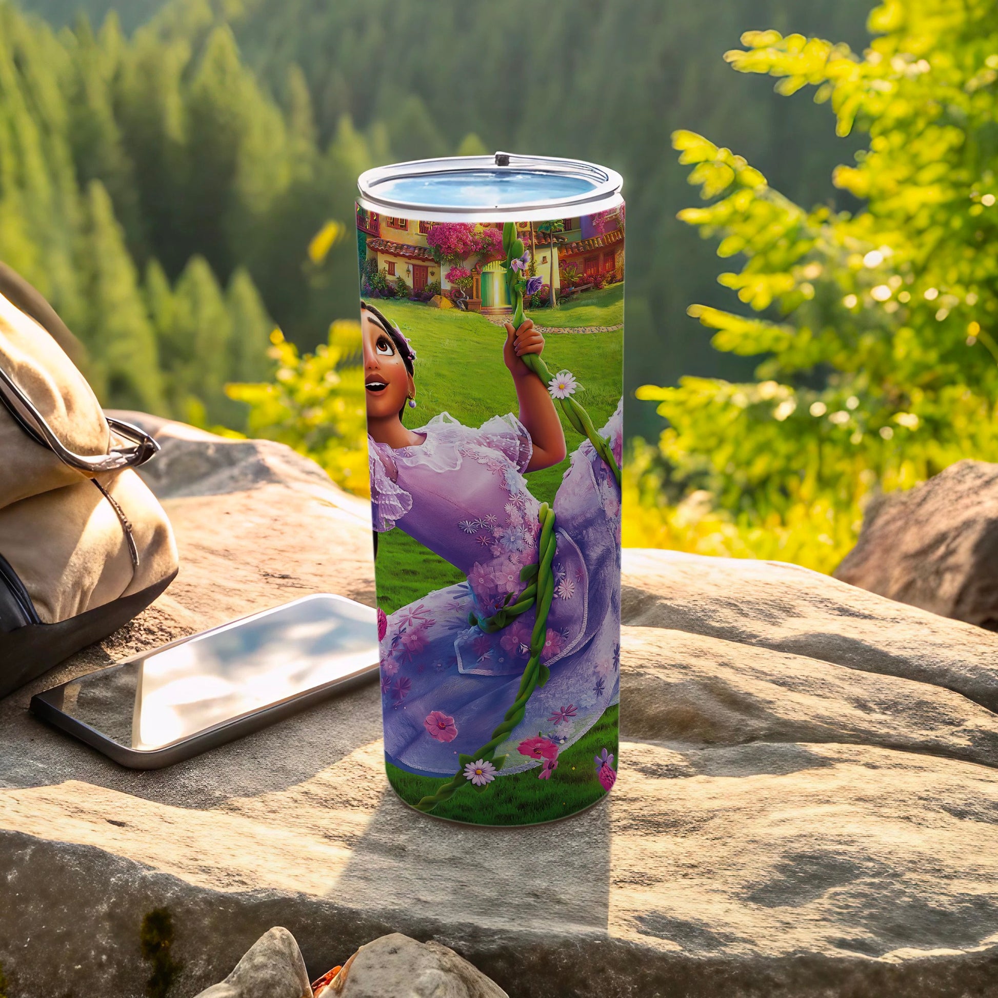 Vibrant and Colorful Character Print Tumbler