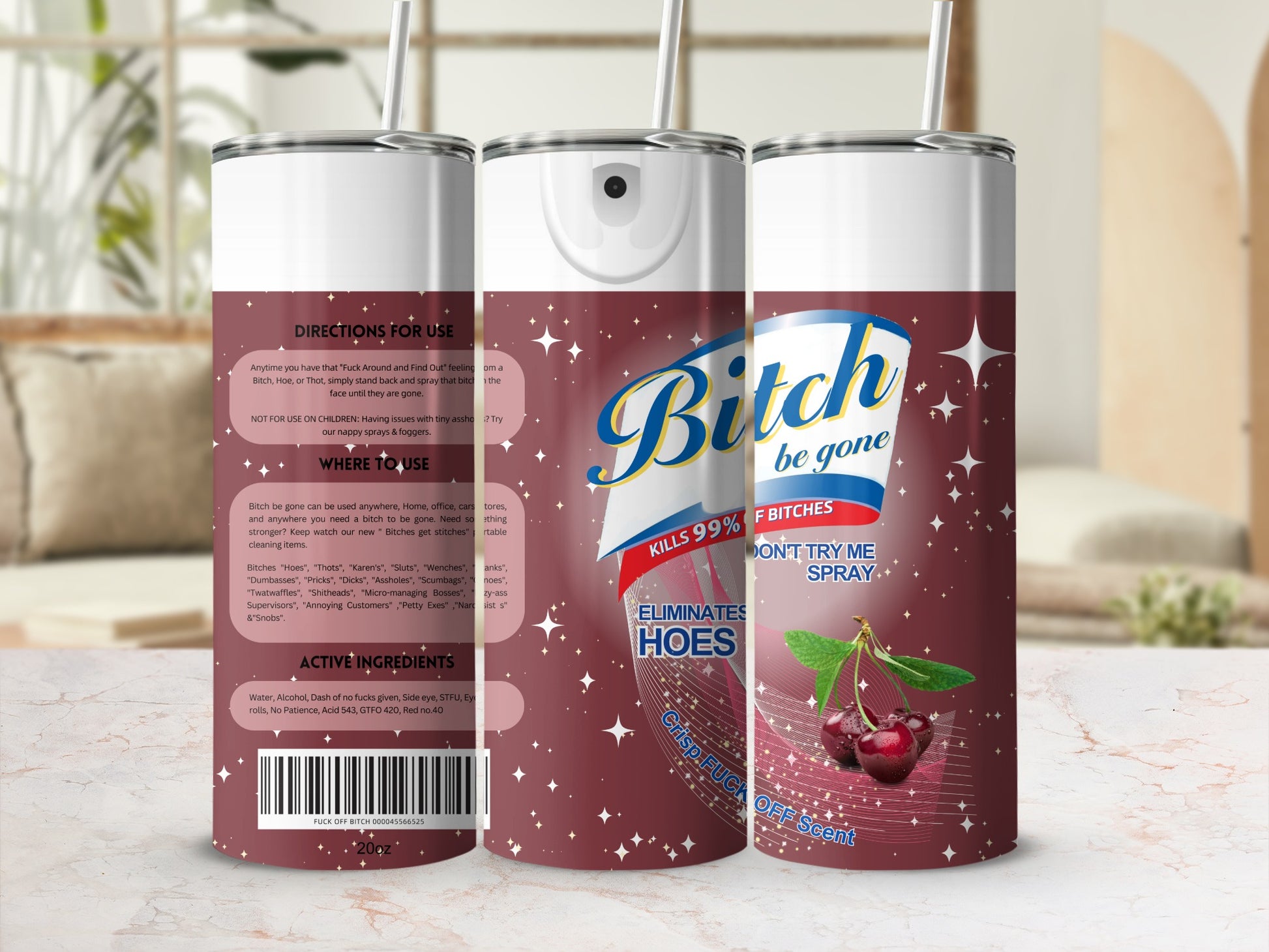 Bitch be gone kills 99 percent of bitches spray