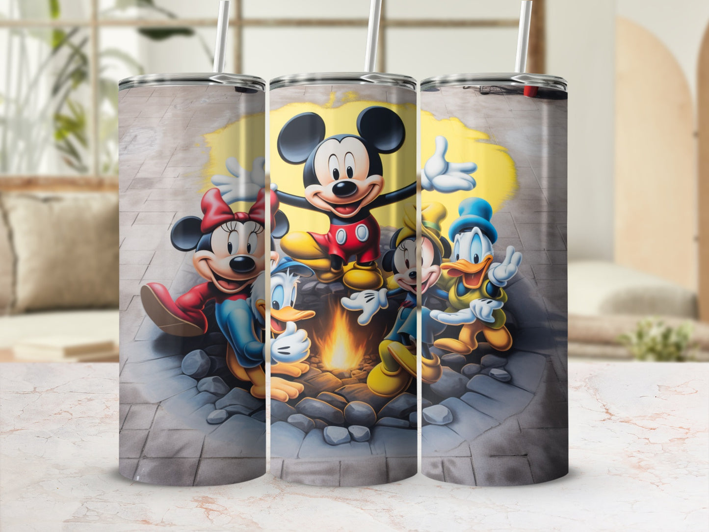 Mickey and Friends Gather for Campfire Fun Tumbler