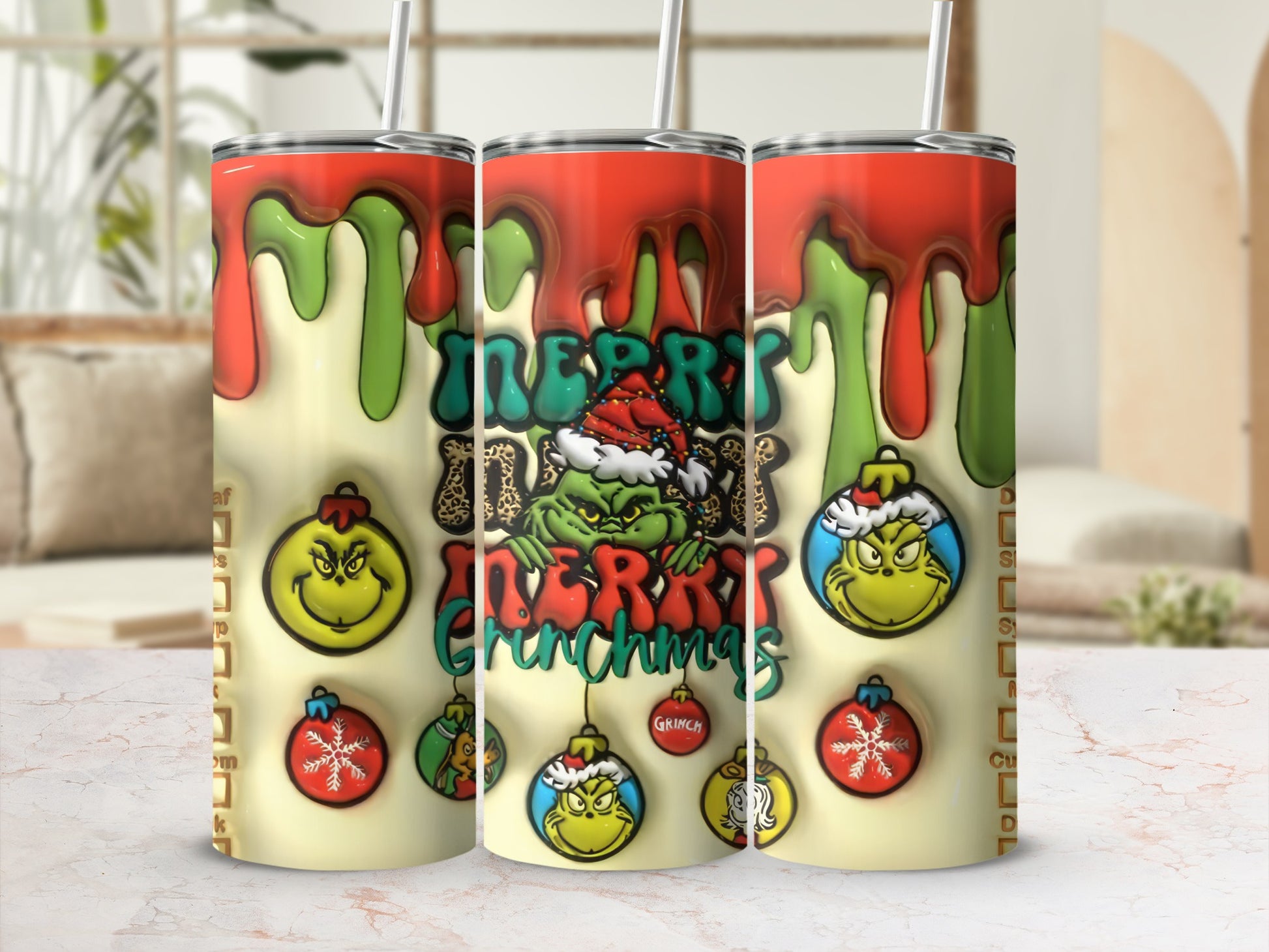 Merry Christmas Grinch Tumbler Unique Gift Idea