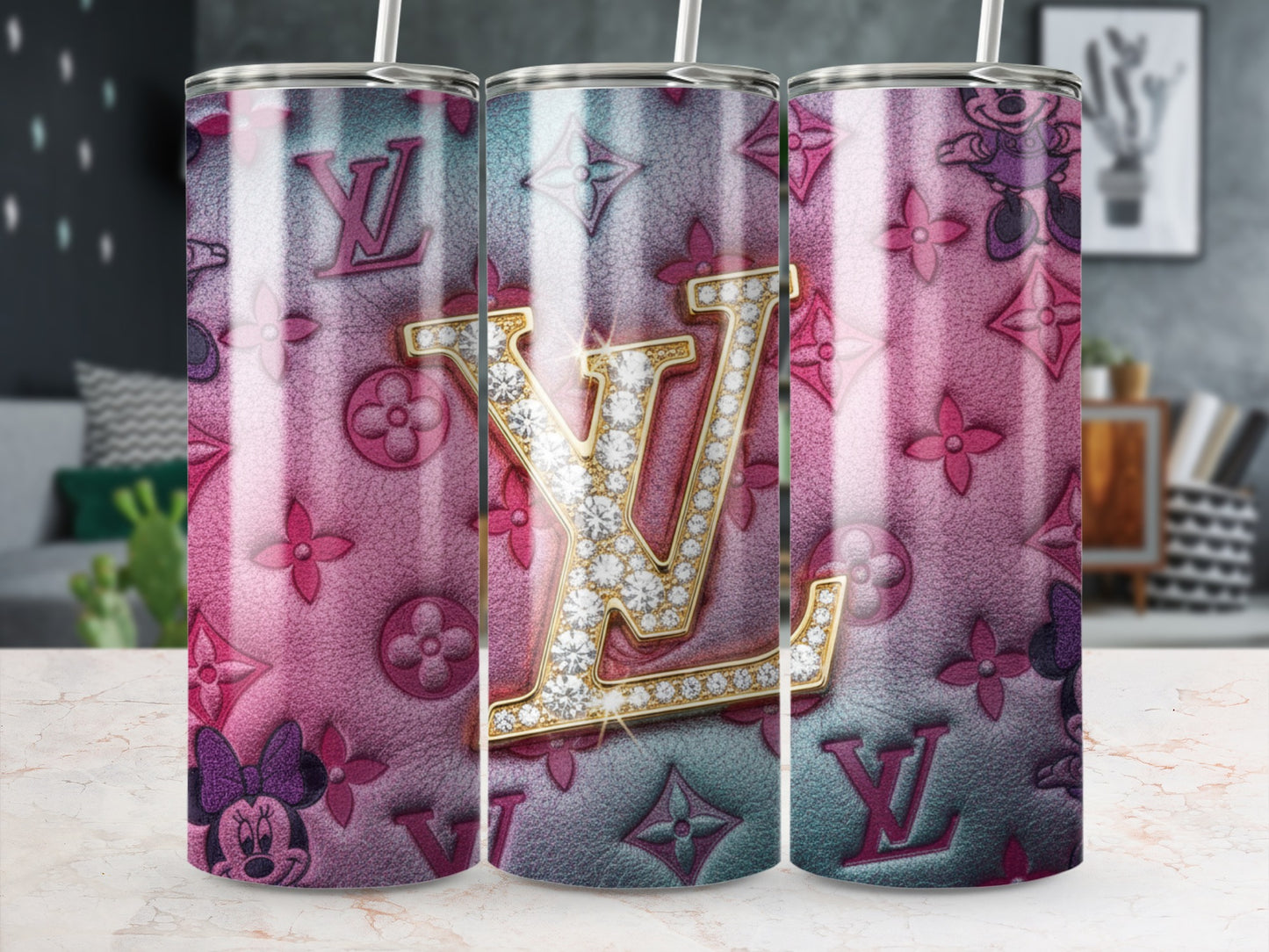 Stylish Designer Patterned Drinkware with Sparkling Details