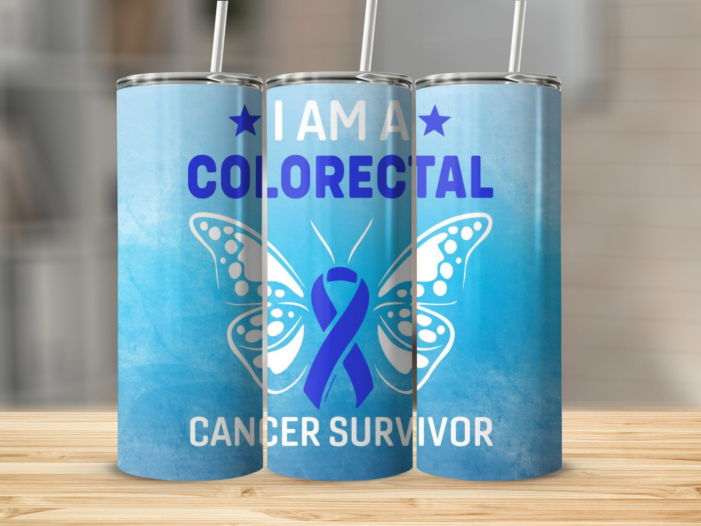 I Am A Colorectal Cancer Survivor Stainless Tumbler