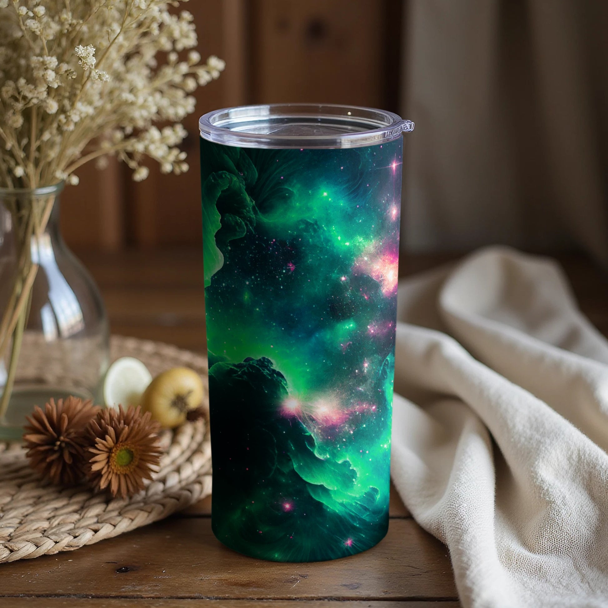 Cosmic Galaxy Design Insulated Tumbler Drinking Container