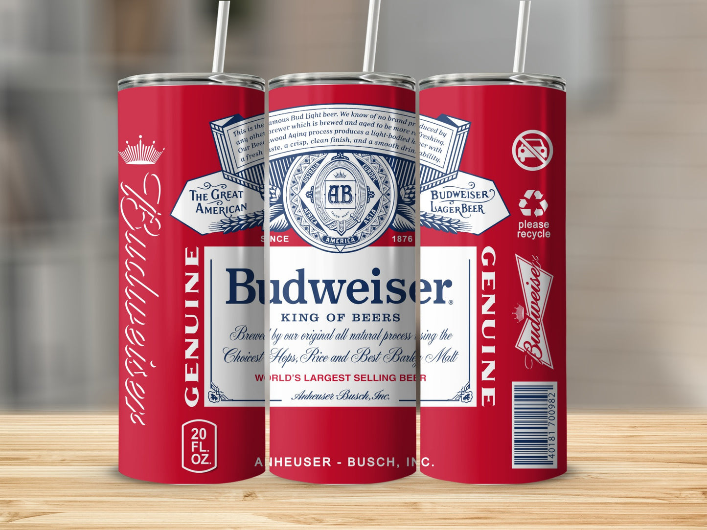 Budweiser King of Beers World's Largest Selling product type