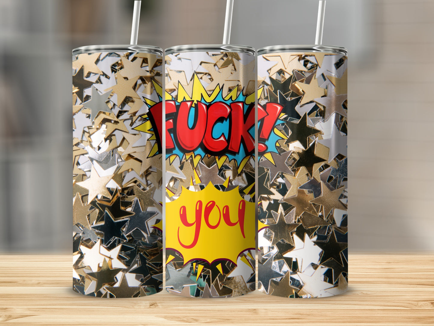 Colorful Star Print Insulated Drink Tumbler for You!