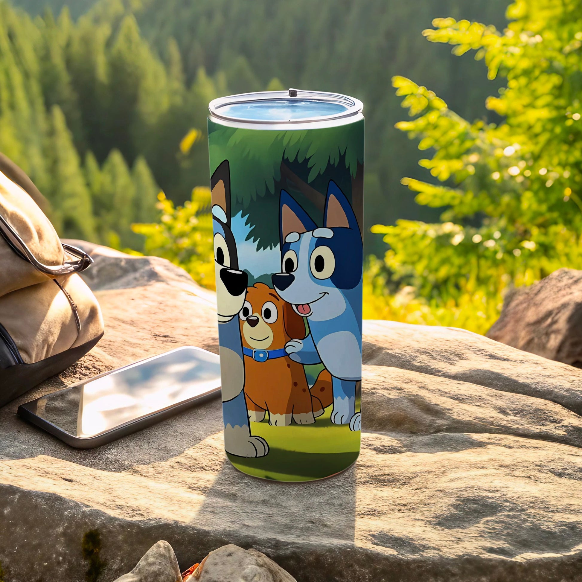 Cartoon Dogs Illustrated Tumbler Perfect for All Ages