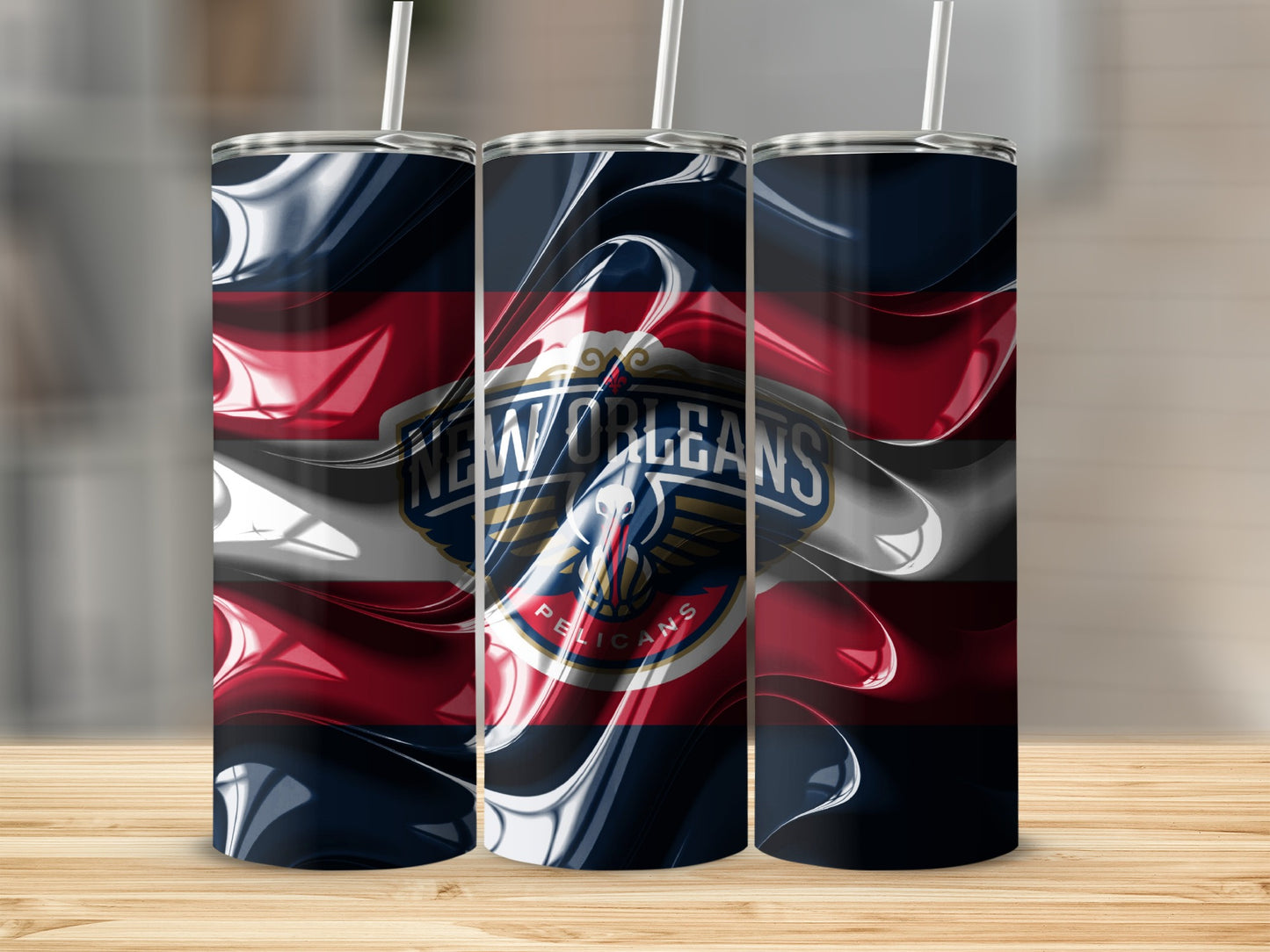 New Orleans Pelicans NBA Artistic Abstract Tumblers
