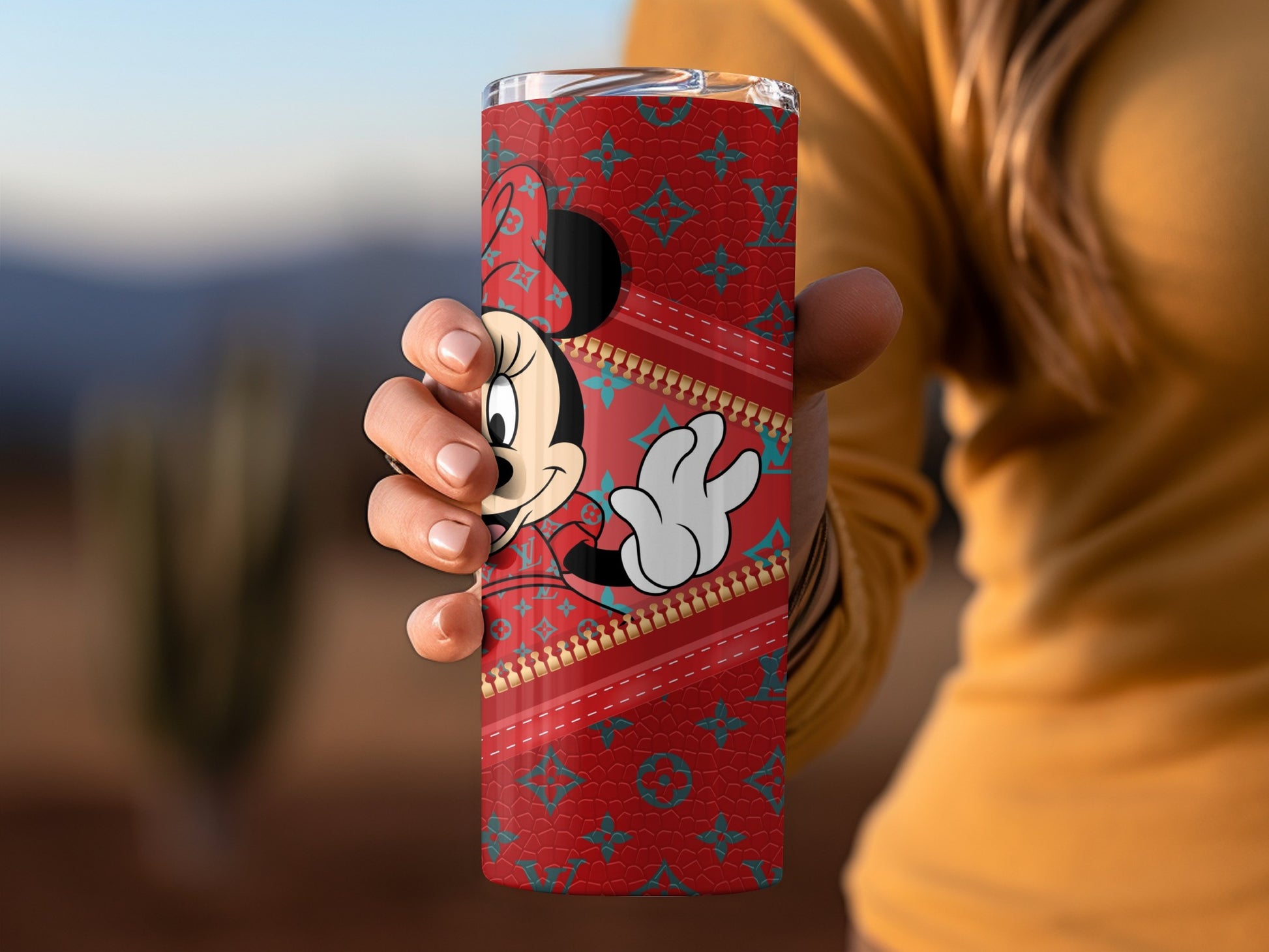 Red Cute Character Tumbler in Stylish Design