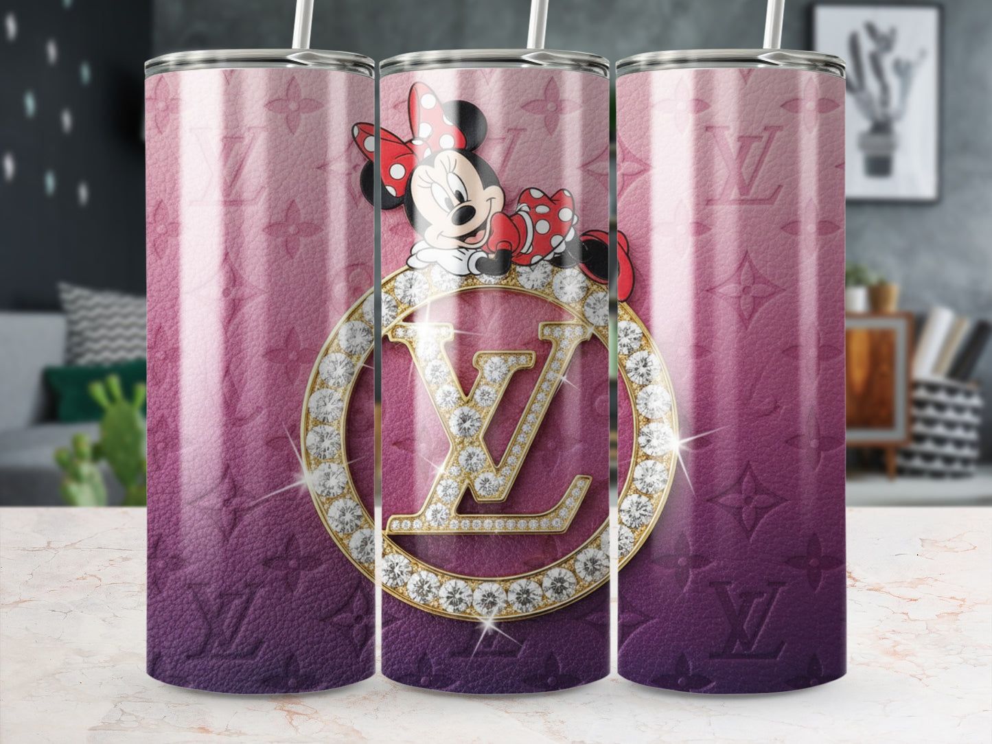 Luxury Designer Minnie Mouse Inspired Tumbler Cup Product