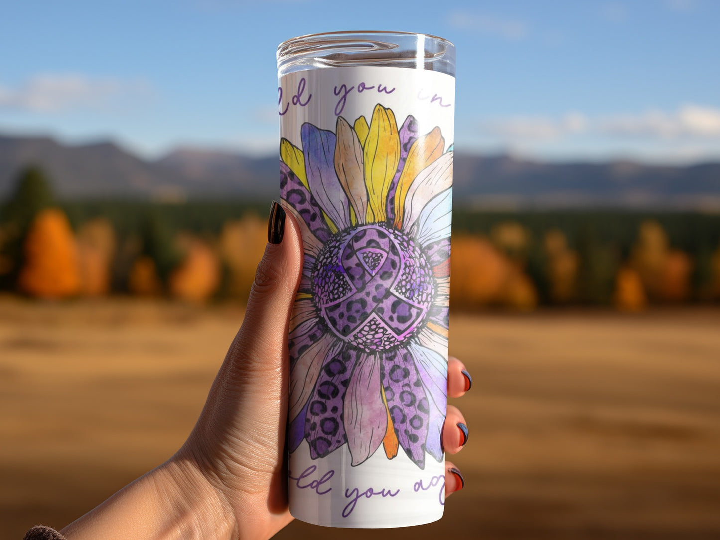 Colorful Floral Design Tumbler for Everyday Use