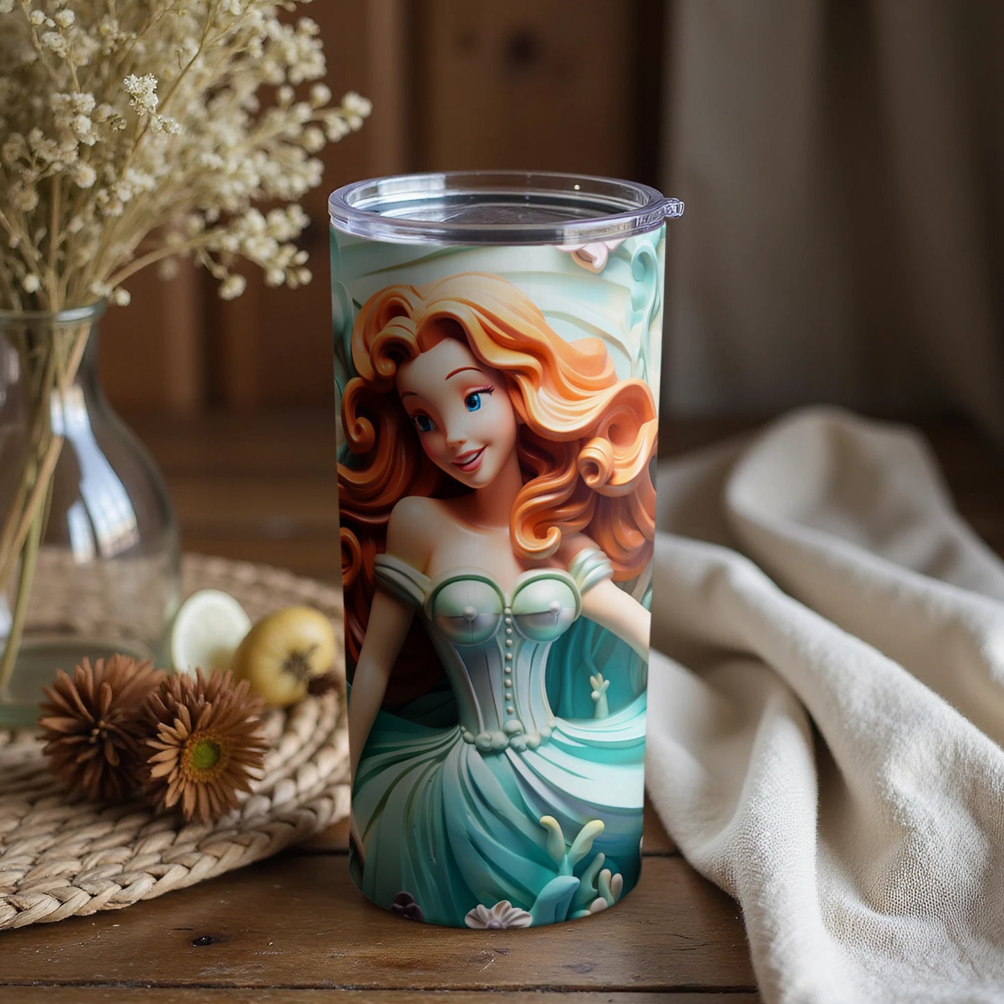 Beautiful Princess Theme Travel Tumbler 20oz
