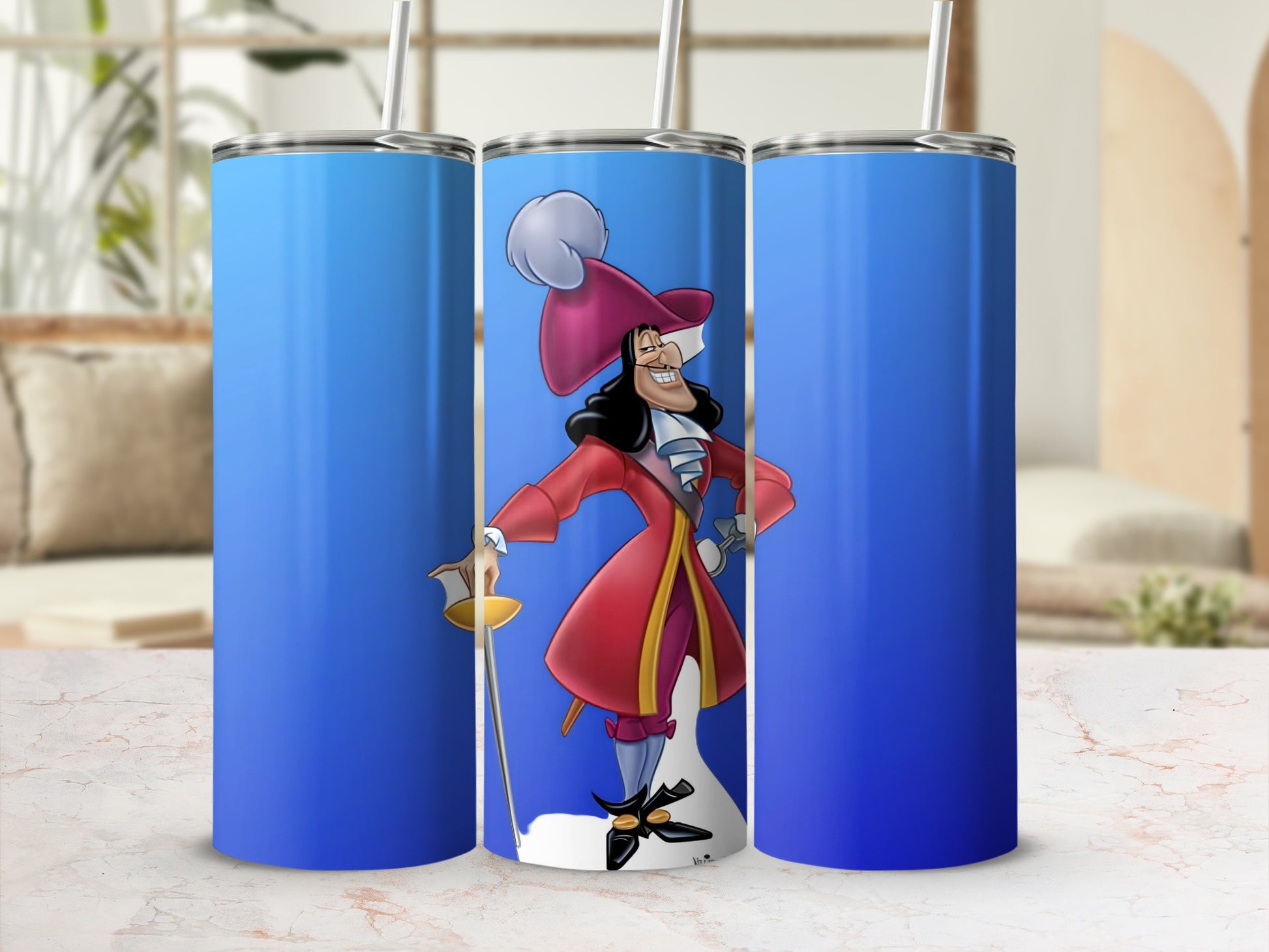 Captain Hook Character Stainless Steel Tumbler