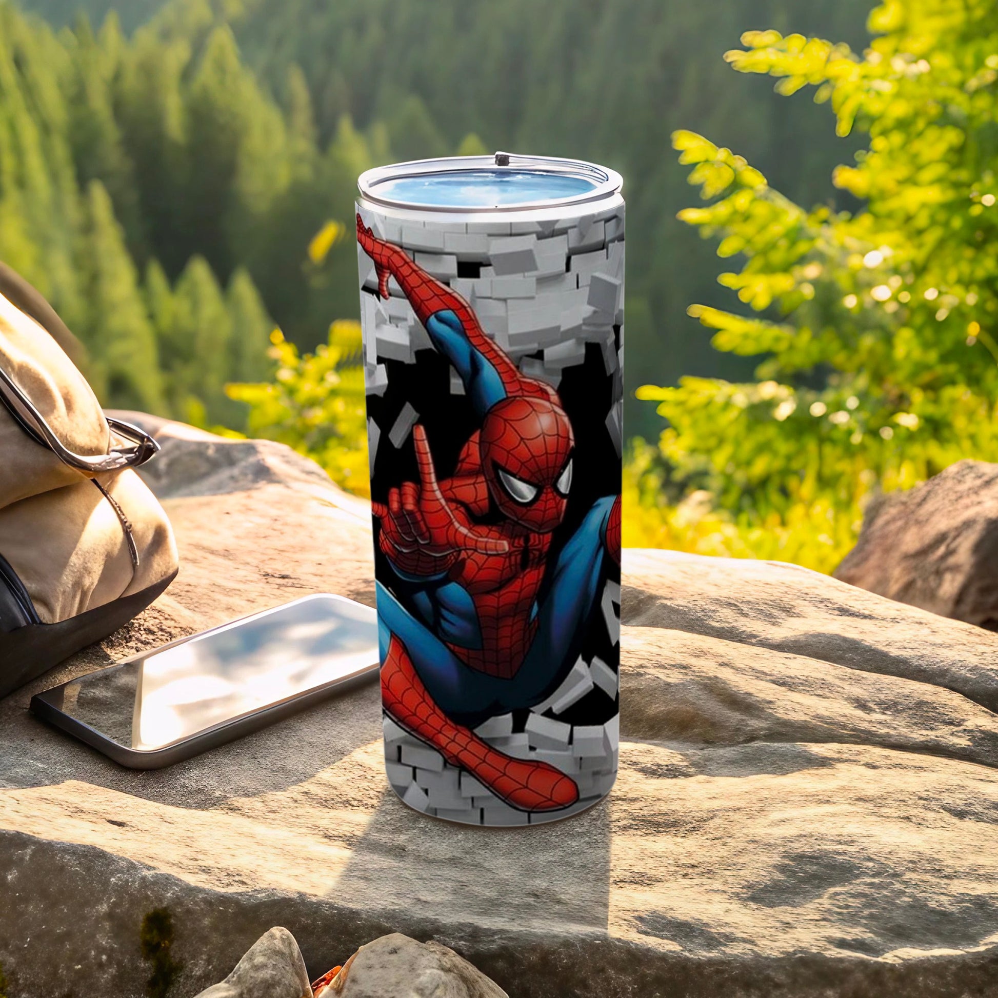 Spiderman Graphic Design Tall Tumbler Drinkware Product