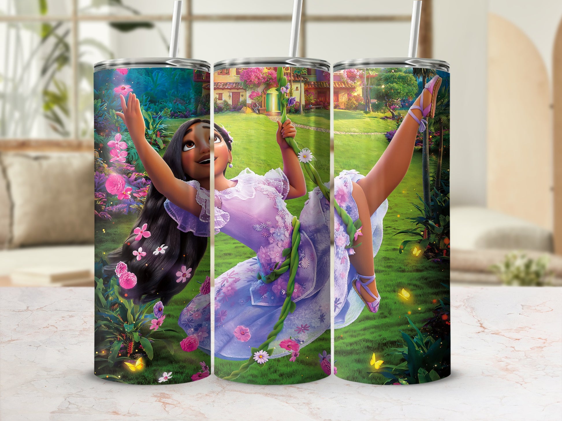Beautiful Fantasy Garden Scene Insulated Tumbler Product