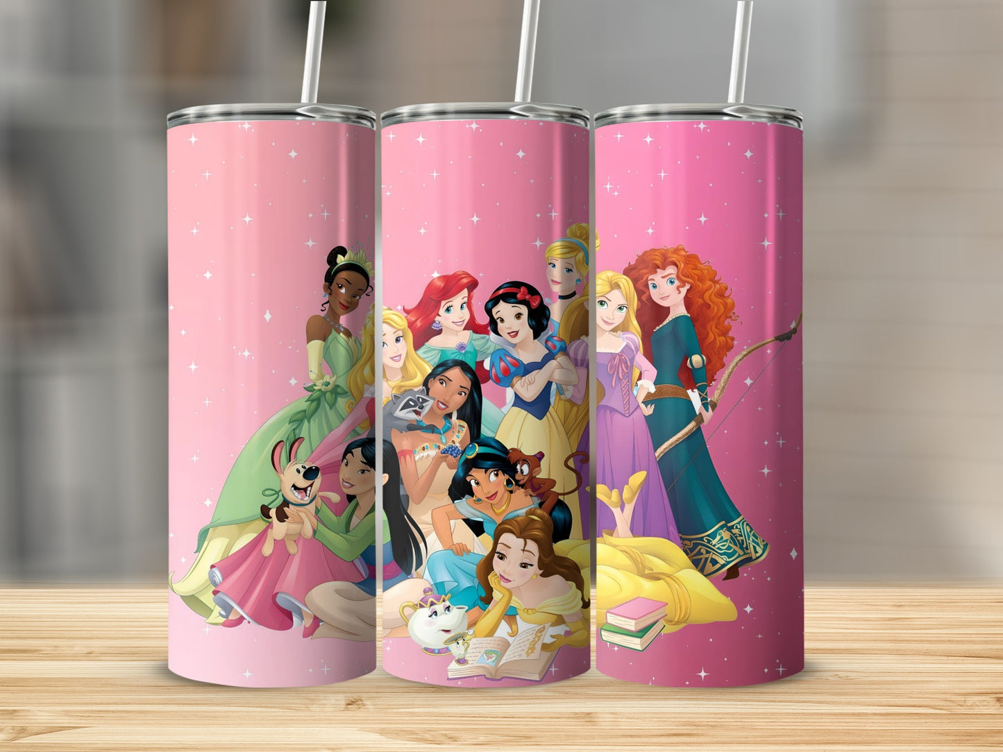 Disney Princess Pink Sparkle Tumbler Cup Product