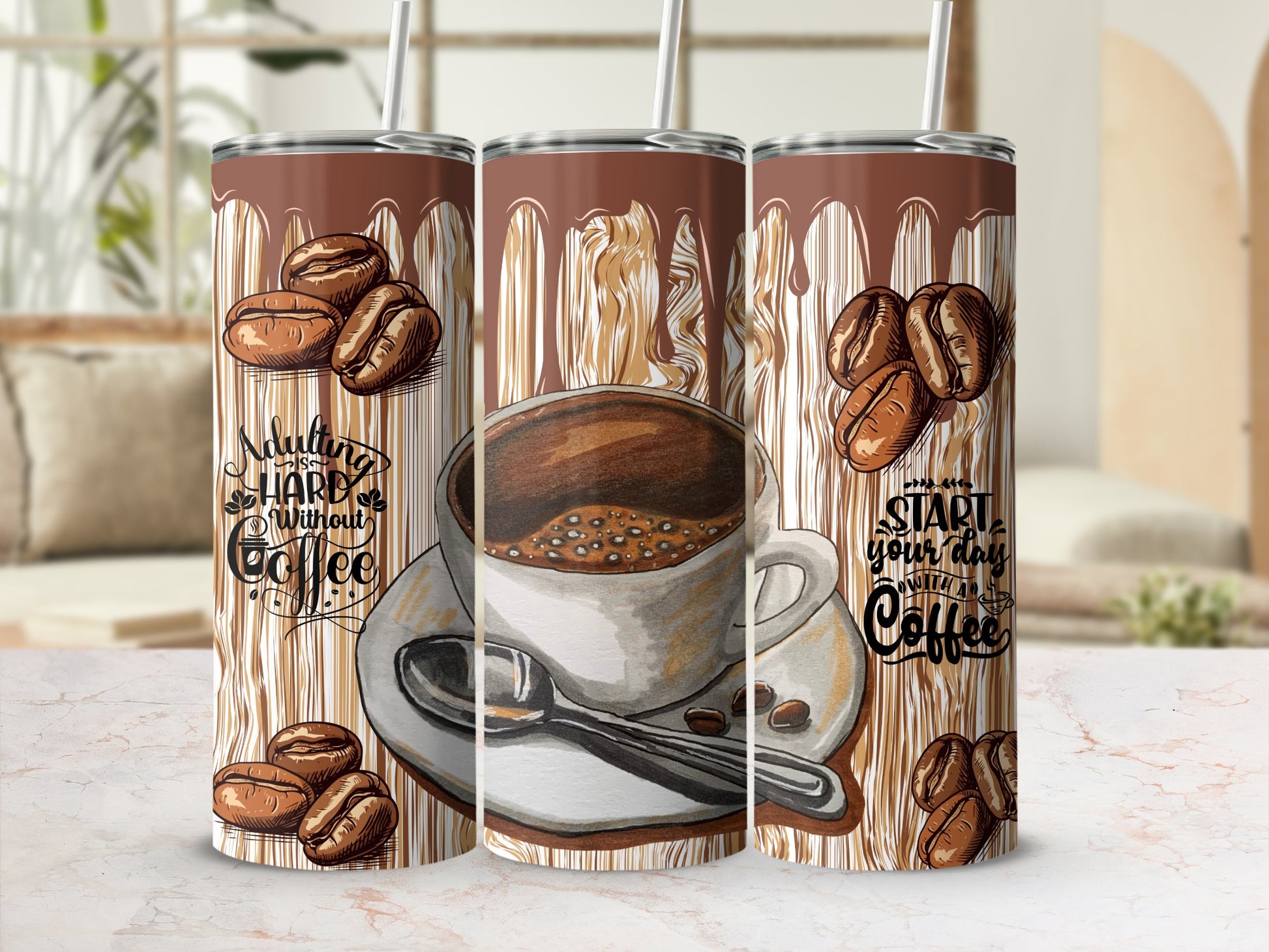 Adulting Is Hard Without Coffee Travel Mug