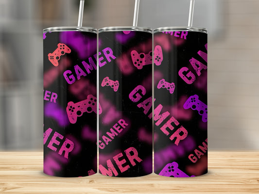 Gamer Themed Gaming Pattern Tumbler Product