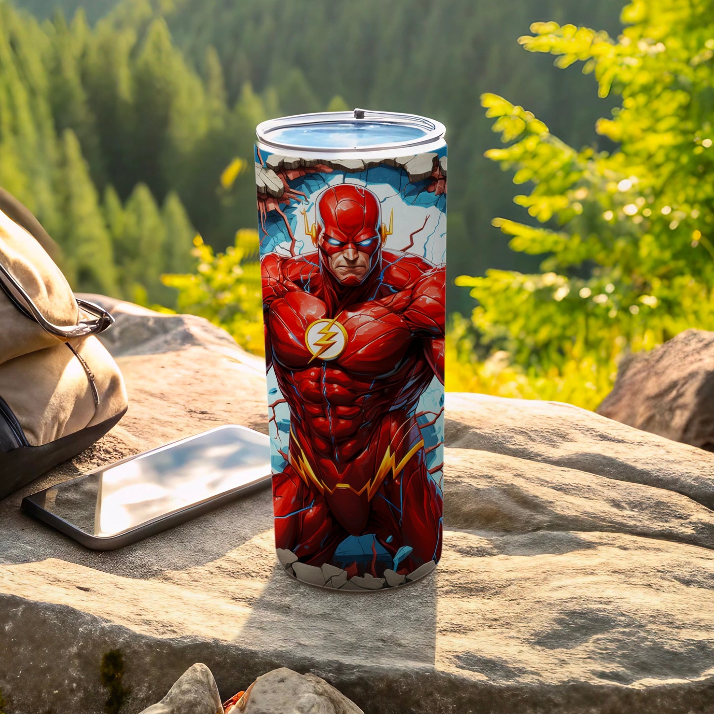 The Flash Lightning Superhero Tumbler Cup