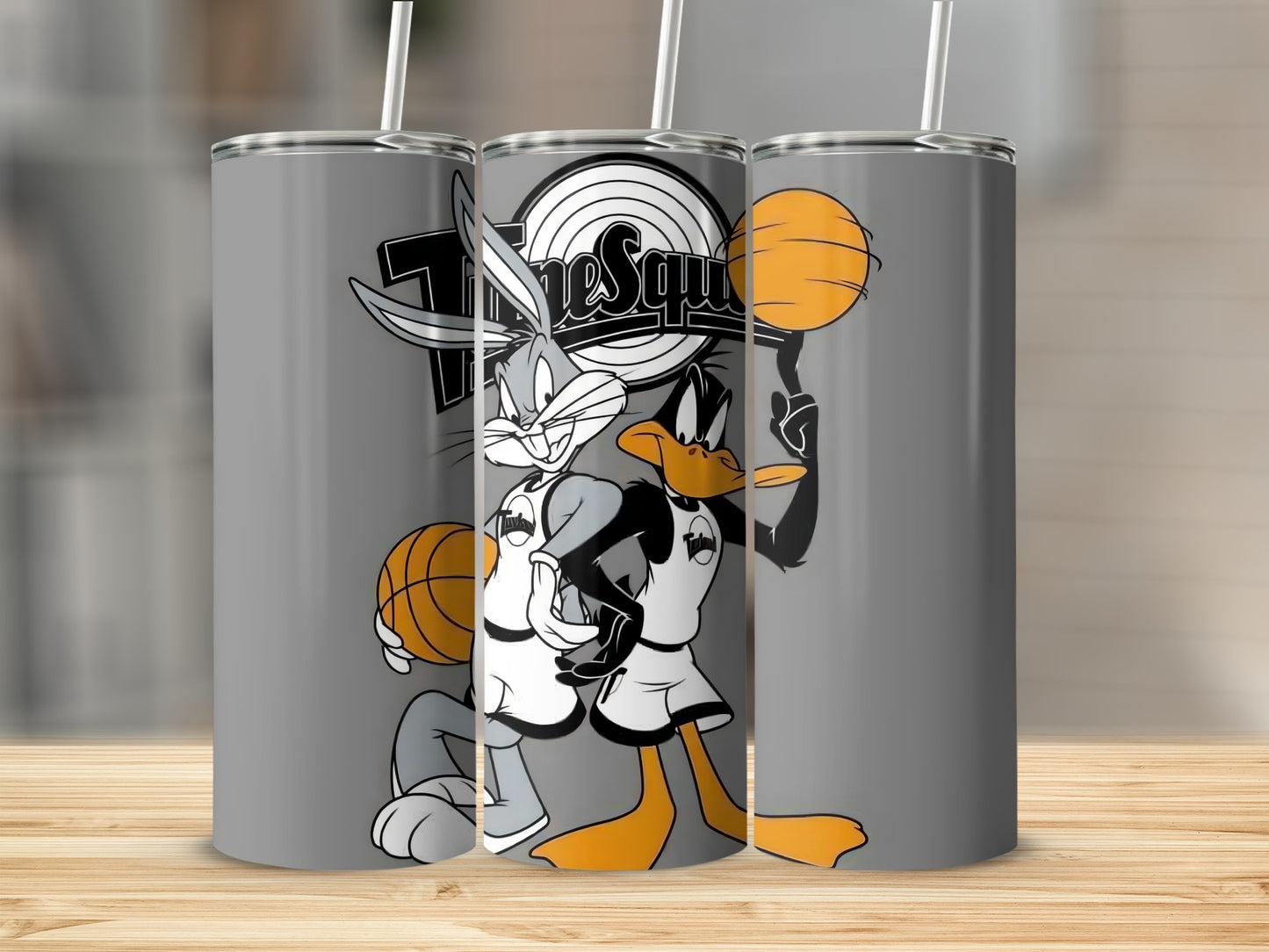 Space Jam Bugs Bunny and Daffy Duck Tumbler Cup