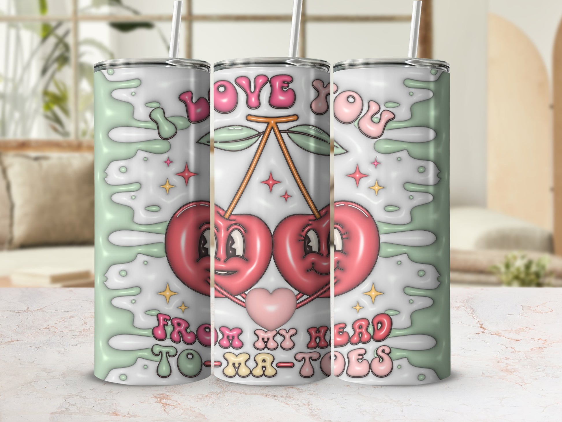 Love You From My Head Toes Tumbler