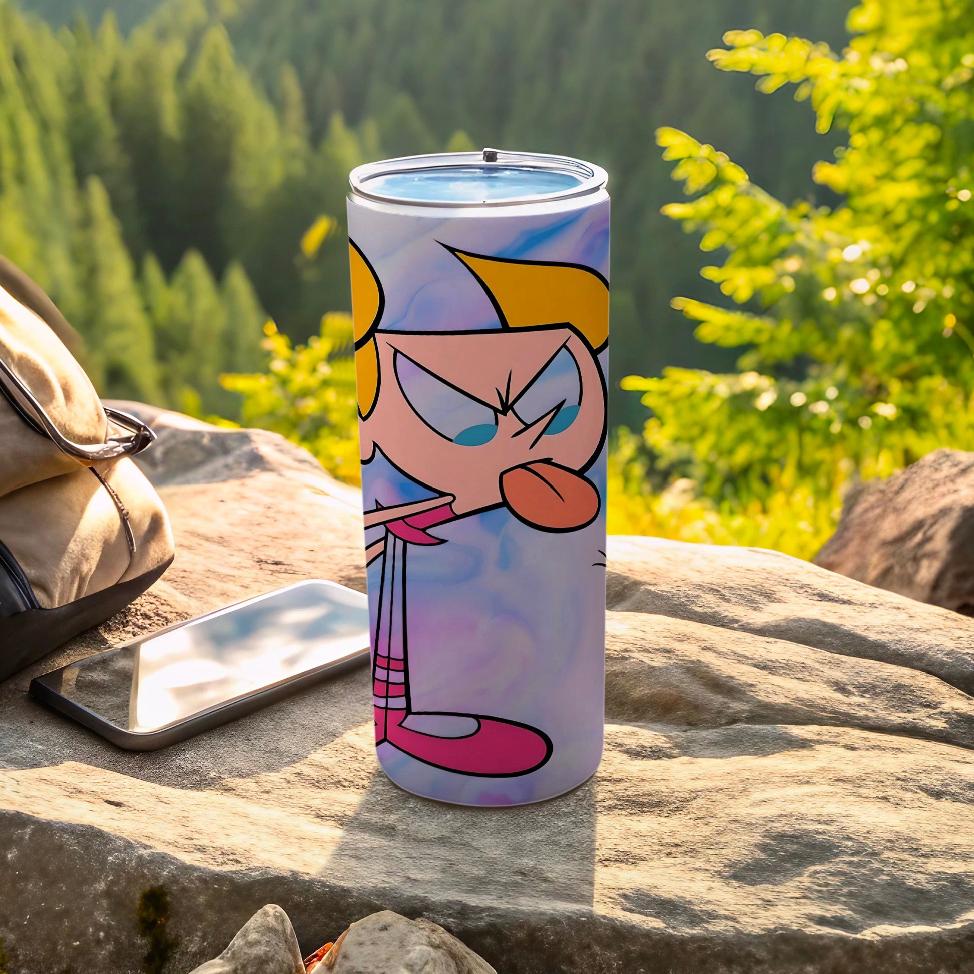 Cartoon Character Print Insulated Tumbler Travel Mug