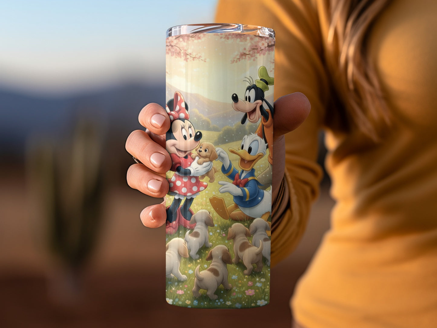 Minnie and Friends with Puppies Tumbler Cup