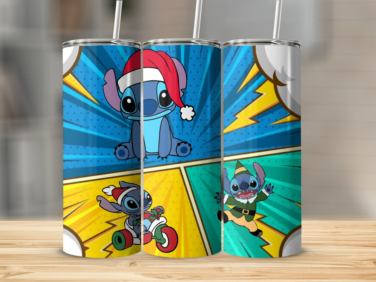 Festive Cartoon Character Insulated Tumbler