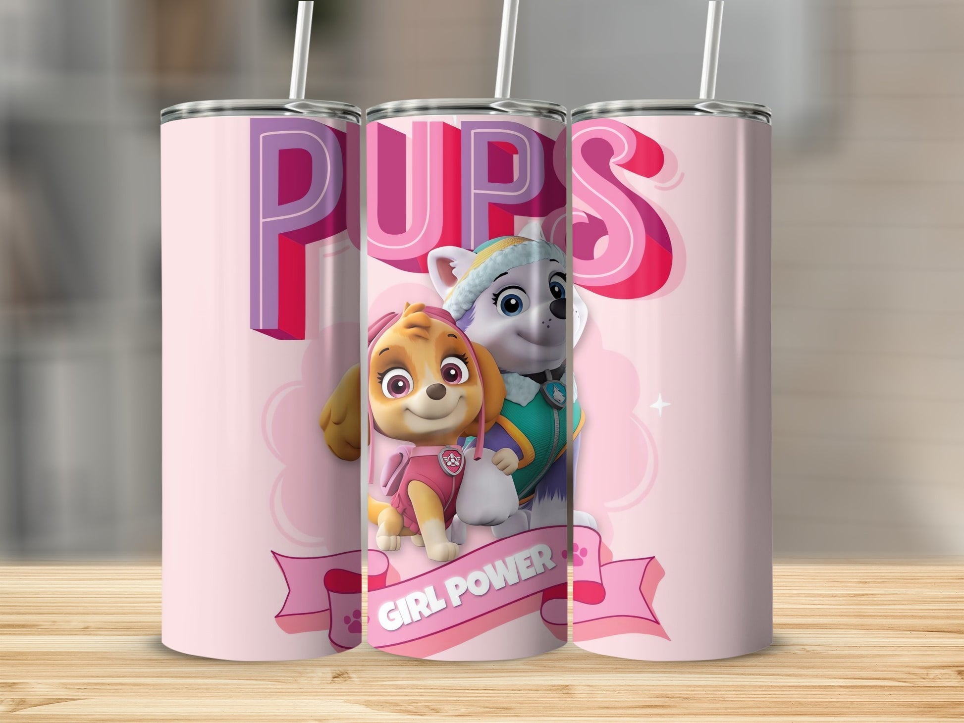 Girl Power Pups Insulated Stainless Steel Tumbler