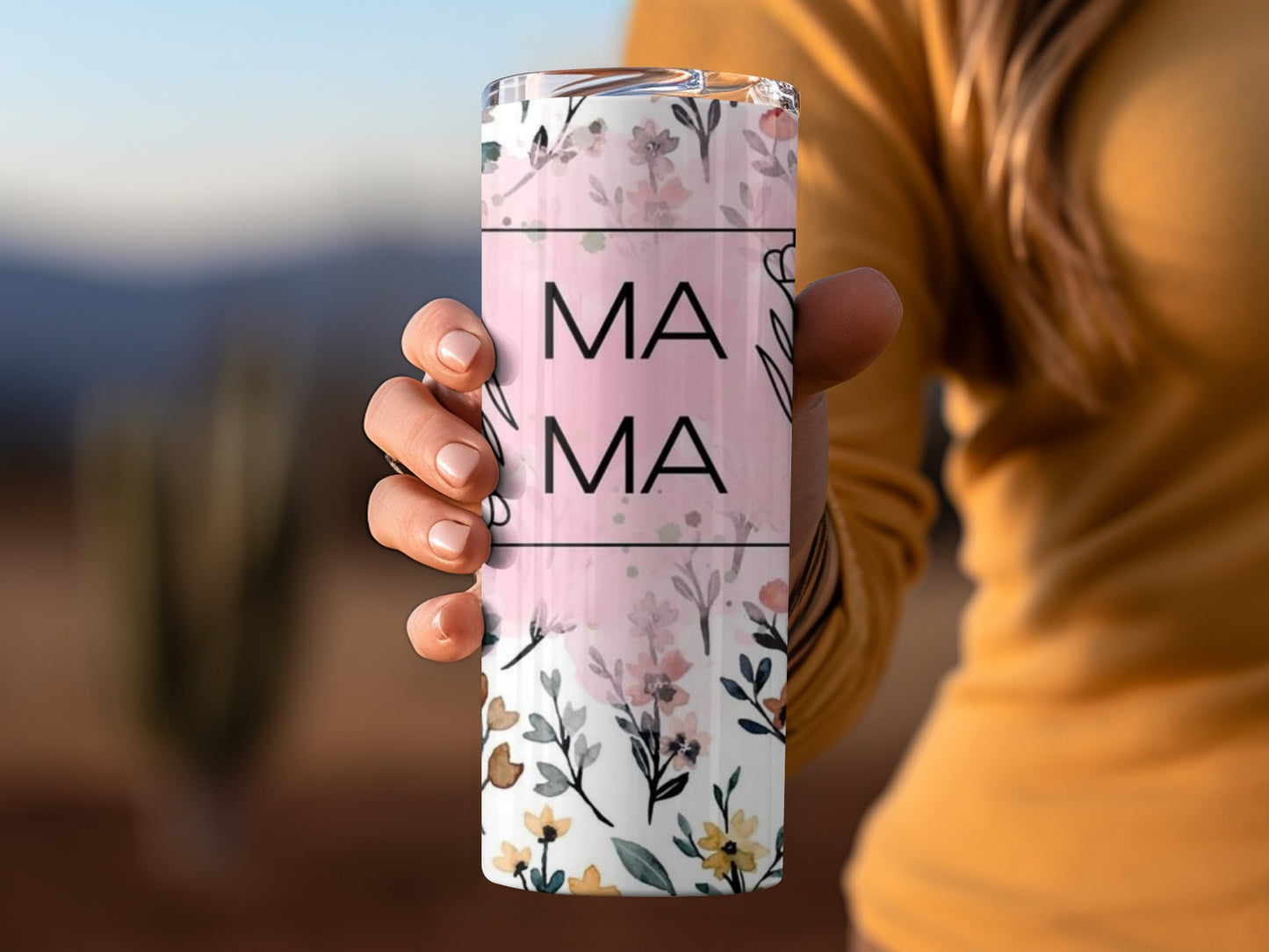 Floral Mama Design Insulated Travel Mug Product