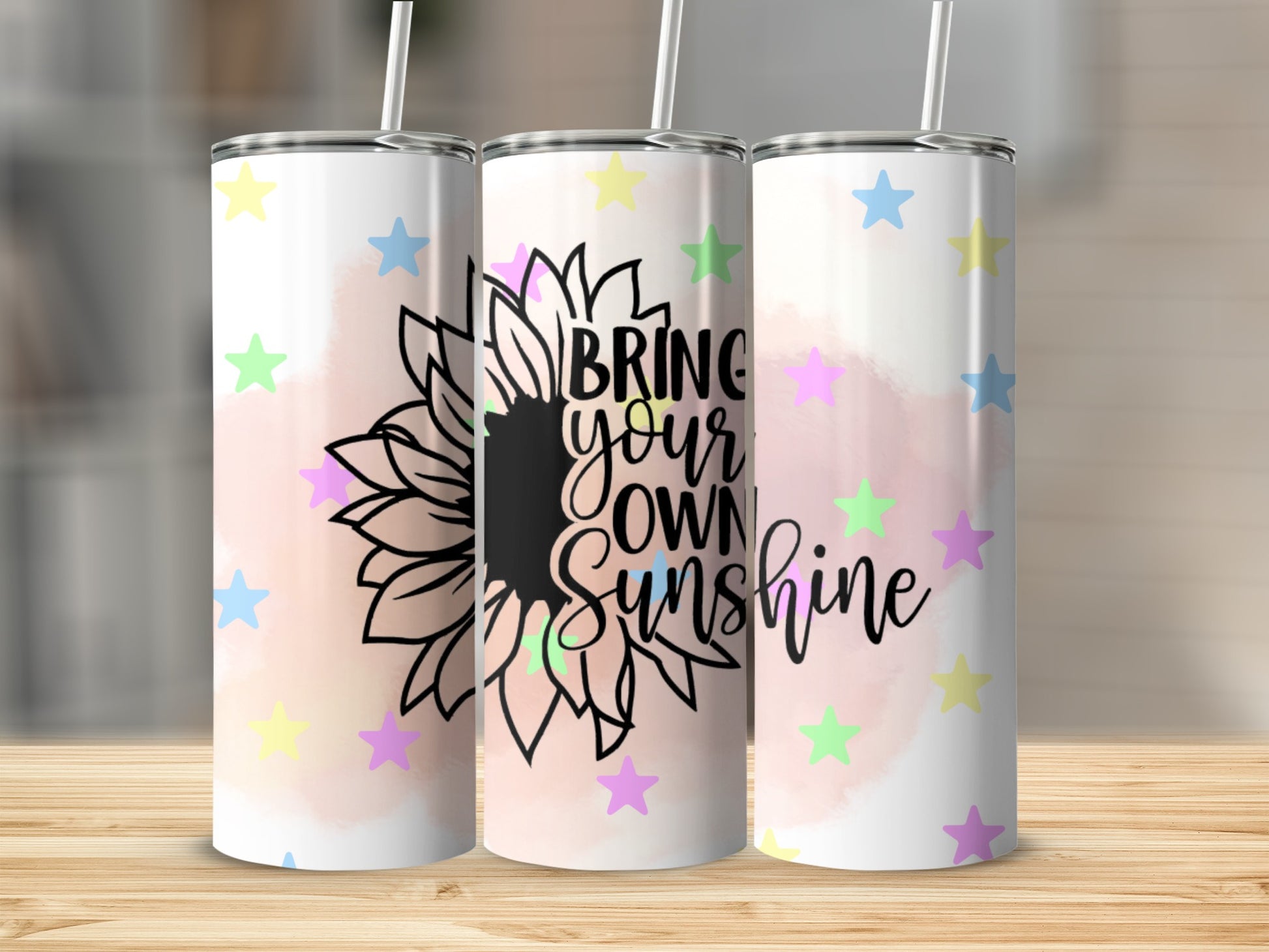 Bring Your Own Sunshine Star Sunflower Tumbler