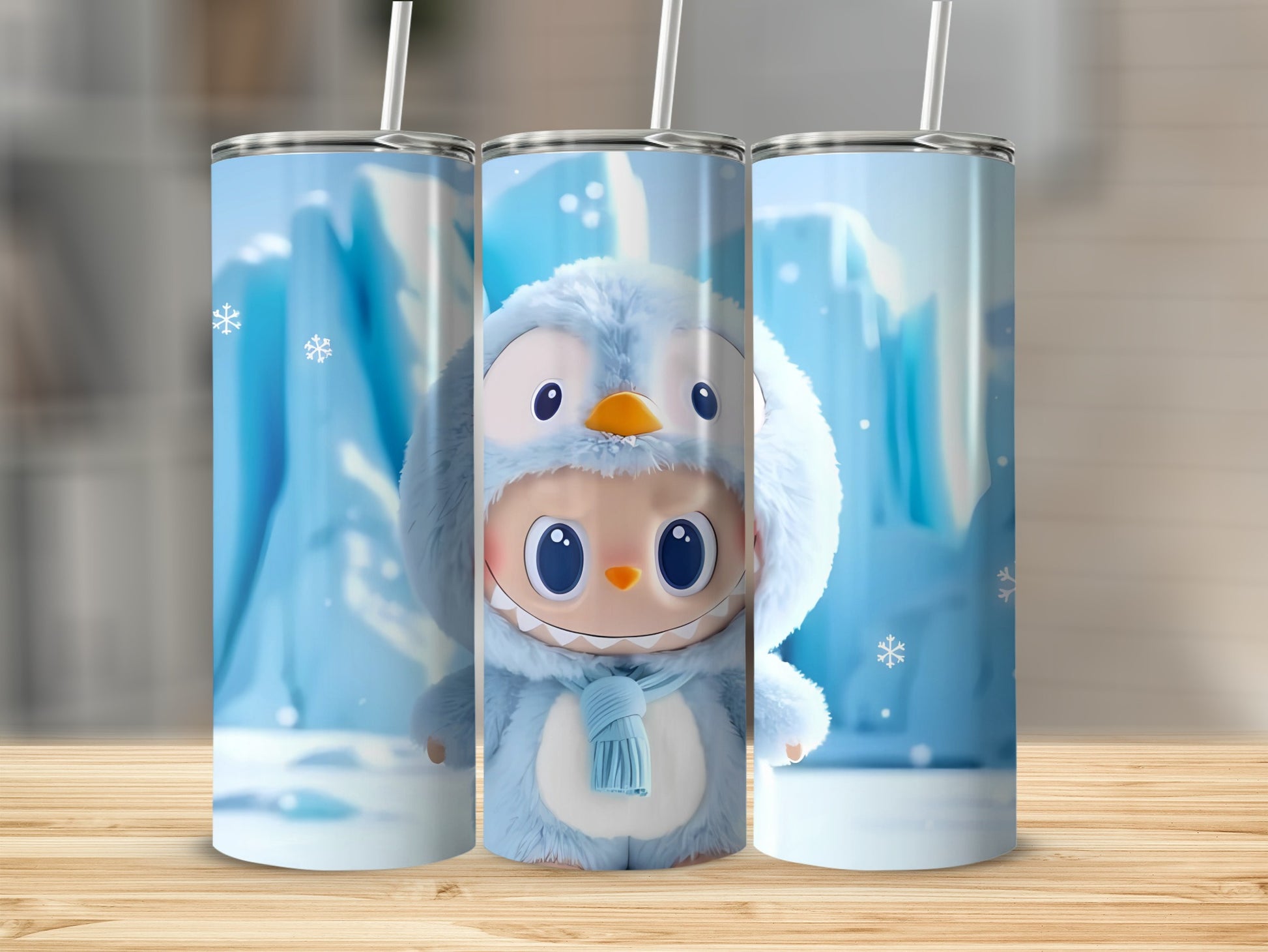 Adorable Penguin Character Insulated Tumbler Cup