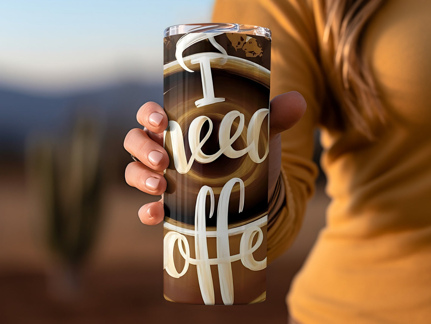 I Need Coffee Insulated Thermos Tumbler for Coffee Lovers