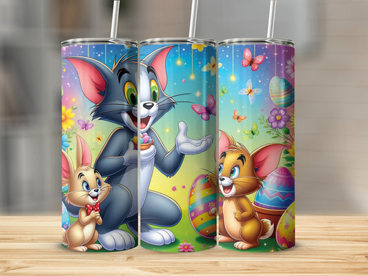 Tom Jerry Easter Colorful Tumbler product type