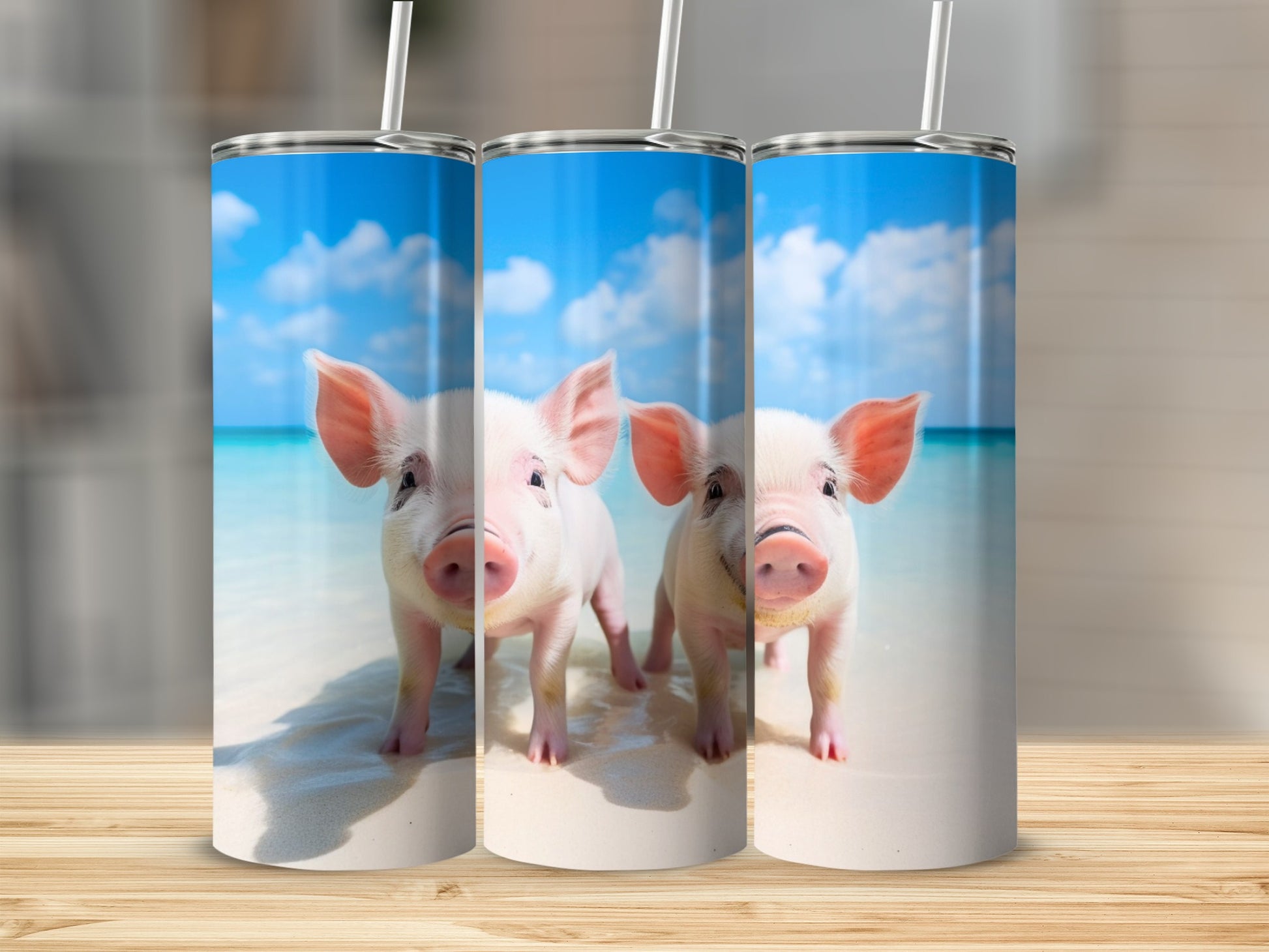 Three Piglets Beach Sunny Day Blue Water Tumbler product type
Piglet
Pig
Beach
Ocean
Tropical
Sand
Blue Water
Cute Animal
Farm Animal
Tumbler
Drinkware
Cup
Insulated
Travel Mug
Pig Design
Animal Print
Summer Vibes
Adorable Pigs
Island Life
Piggy