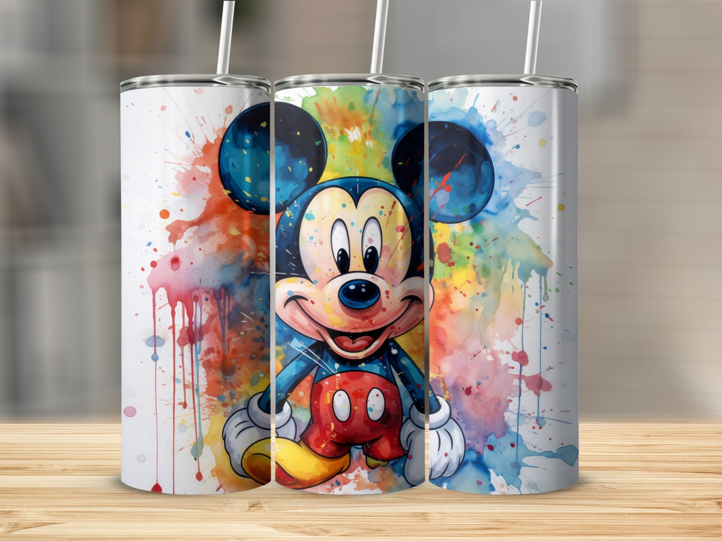 Colorful Artistic Character Design Tumbler Cup for Drinks