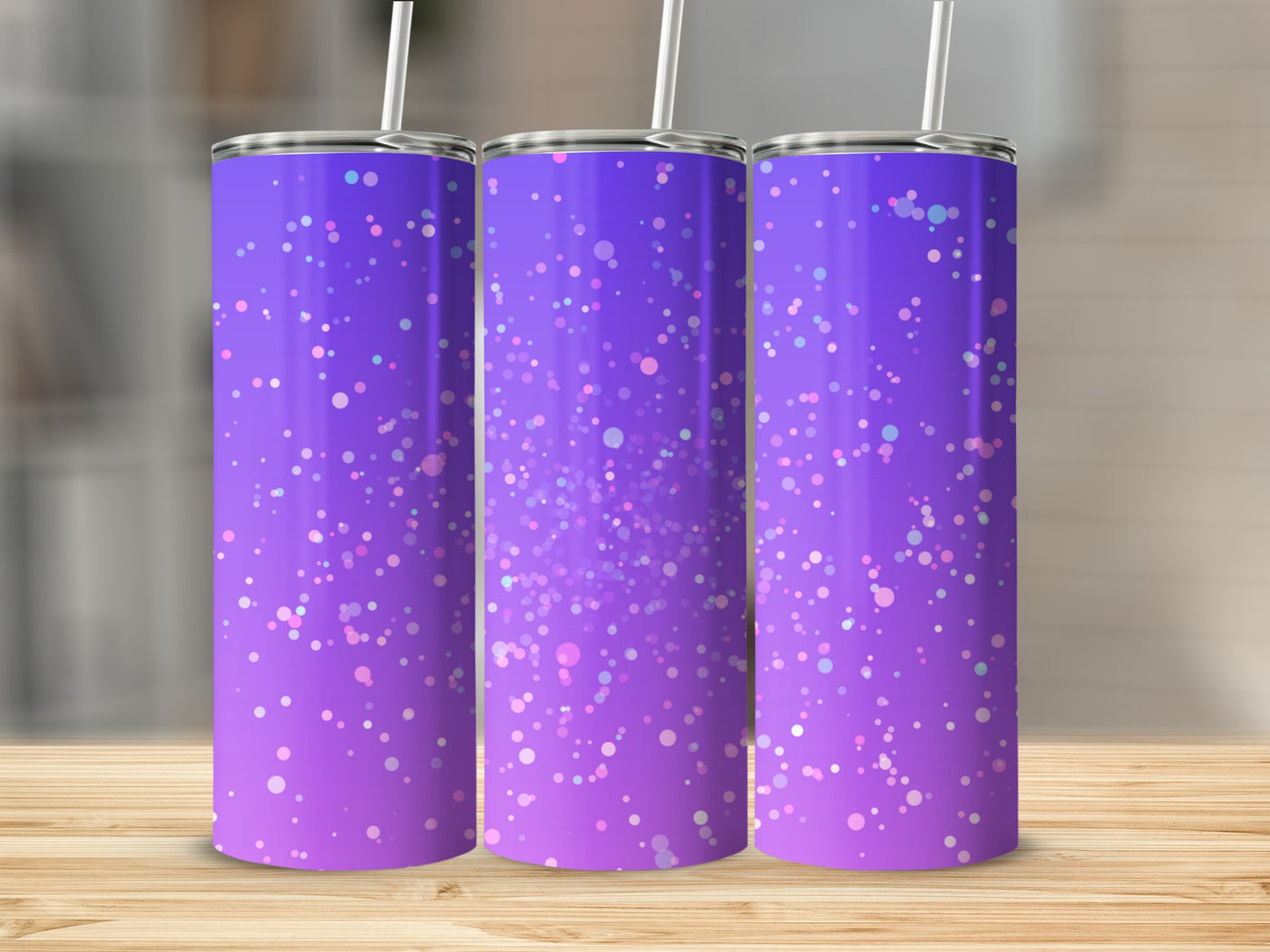 Purple Pink Sparkle Design Tumbler Product