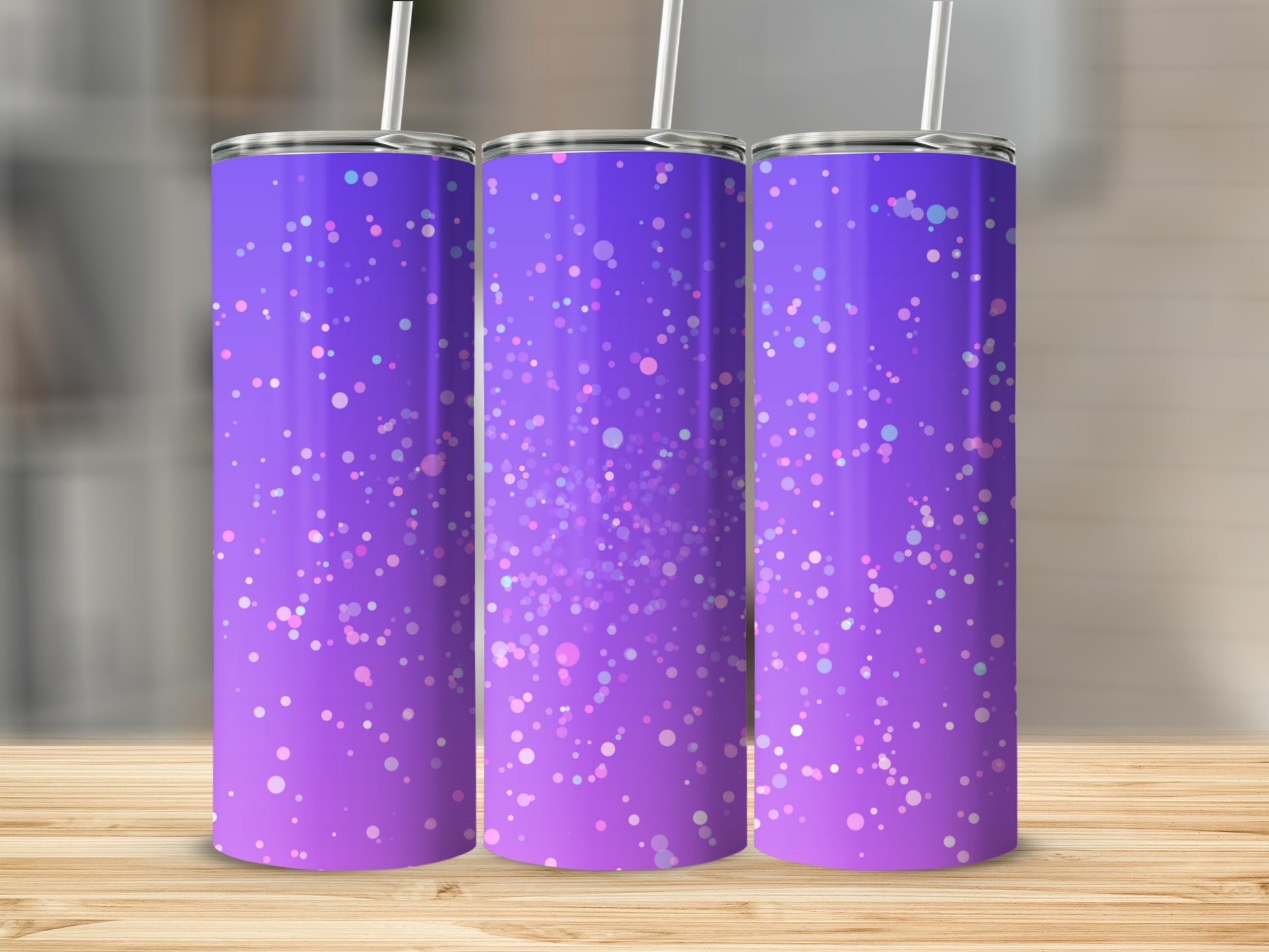 Purple Pink Sparkle Design Tumbler Product