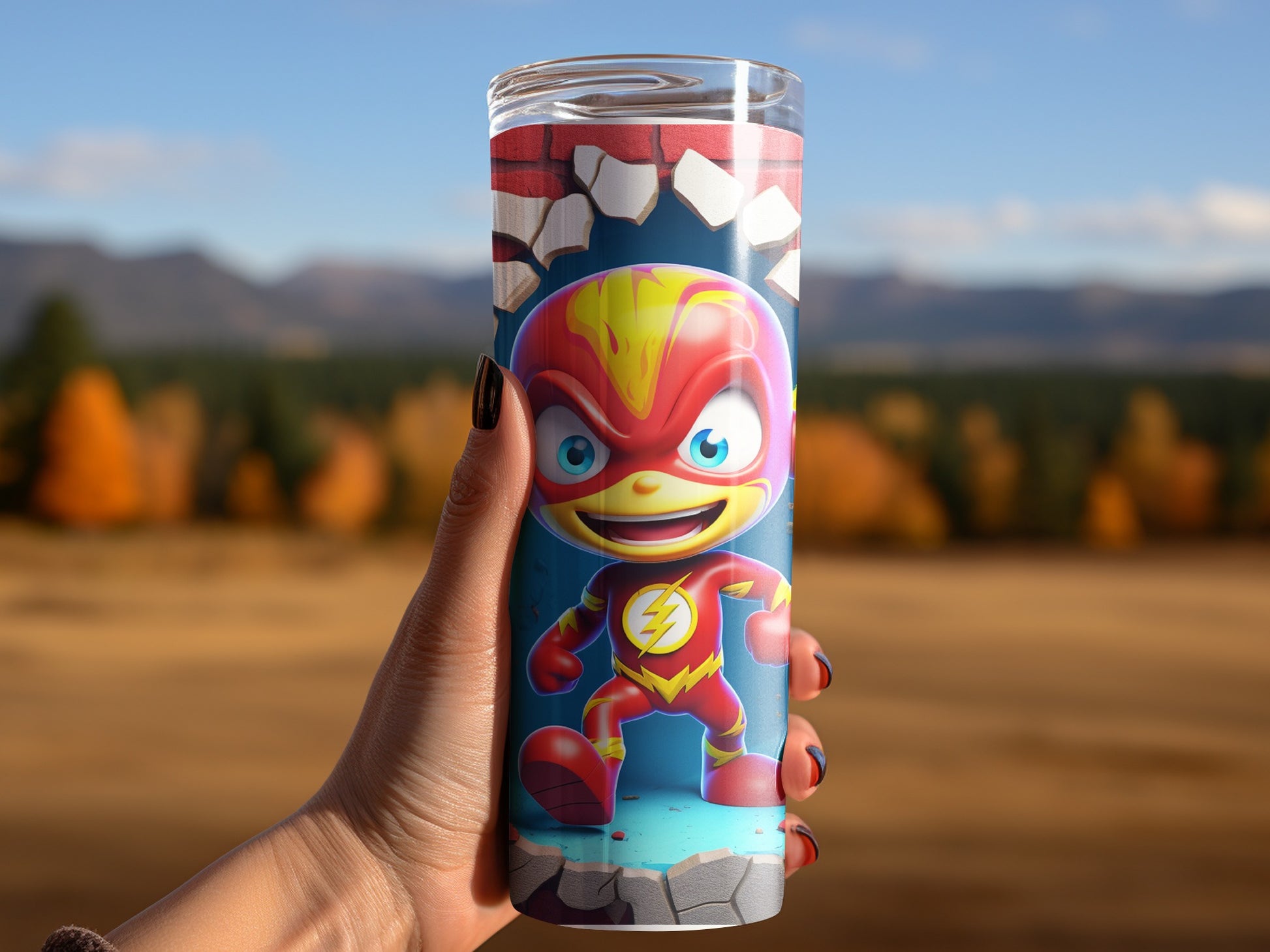 Child Speedster Cartoon Character Printed Tumbler