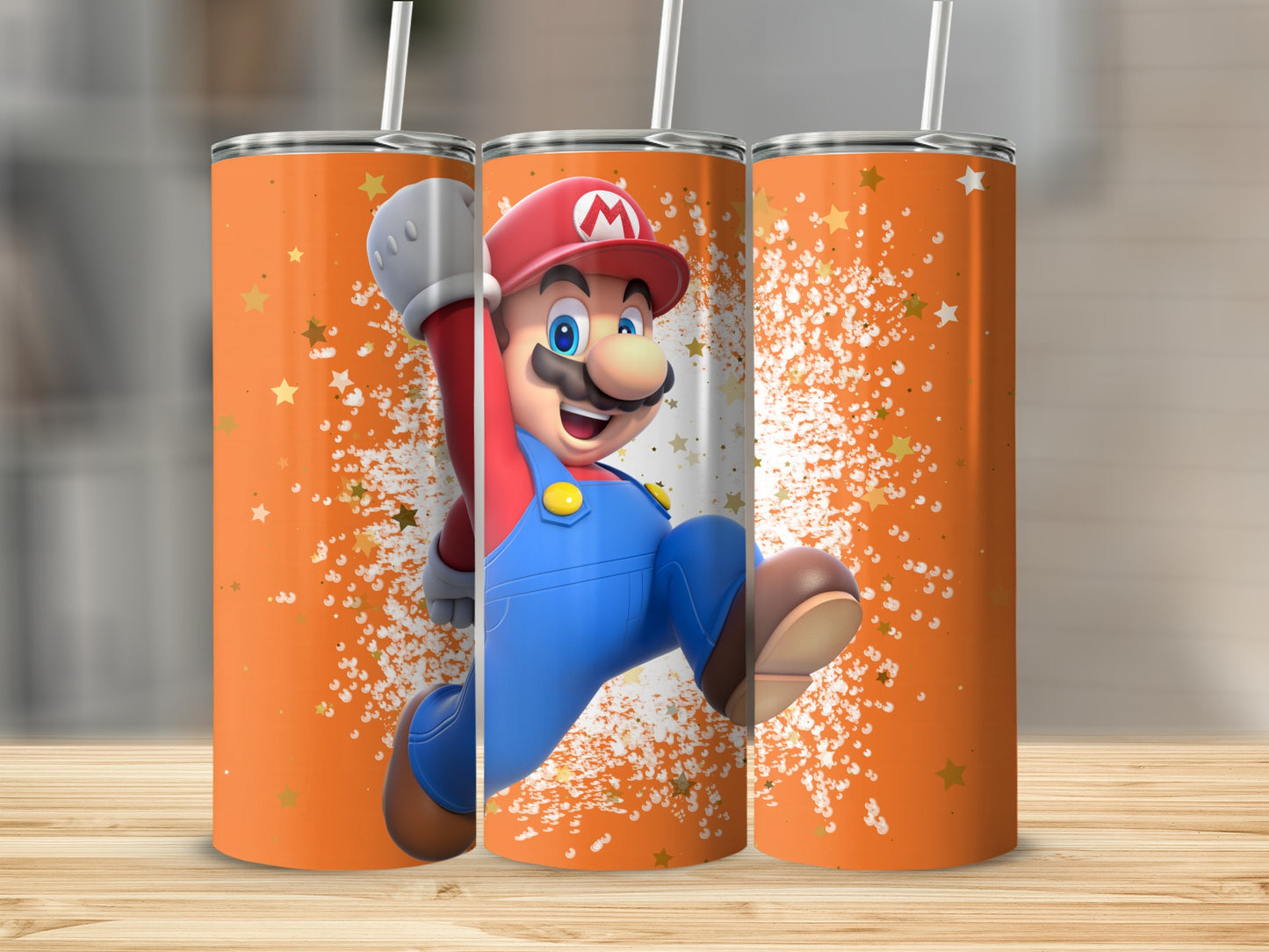Animated Character Orange Star Design Tumbler Product